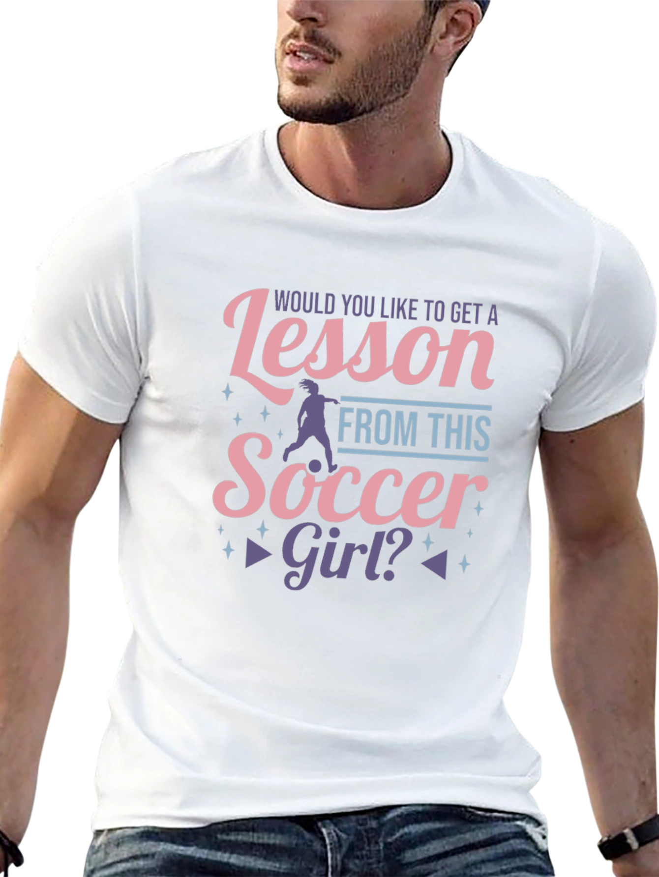 Soccer Girl Graphic T-Shirt - Unique Design