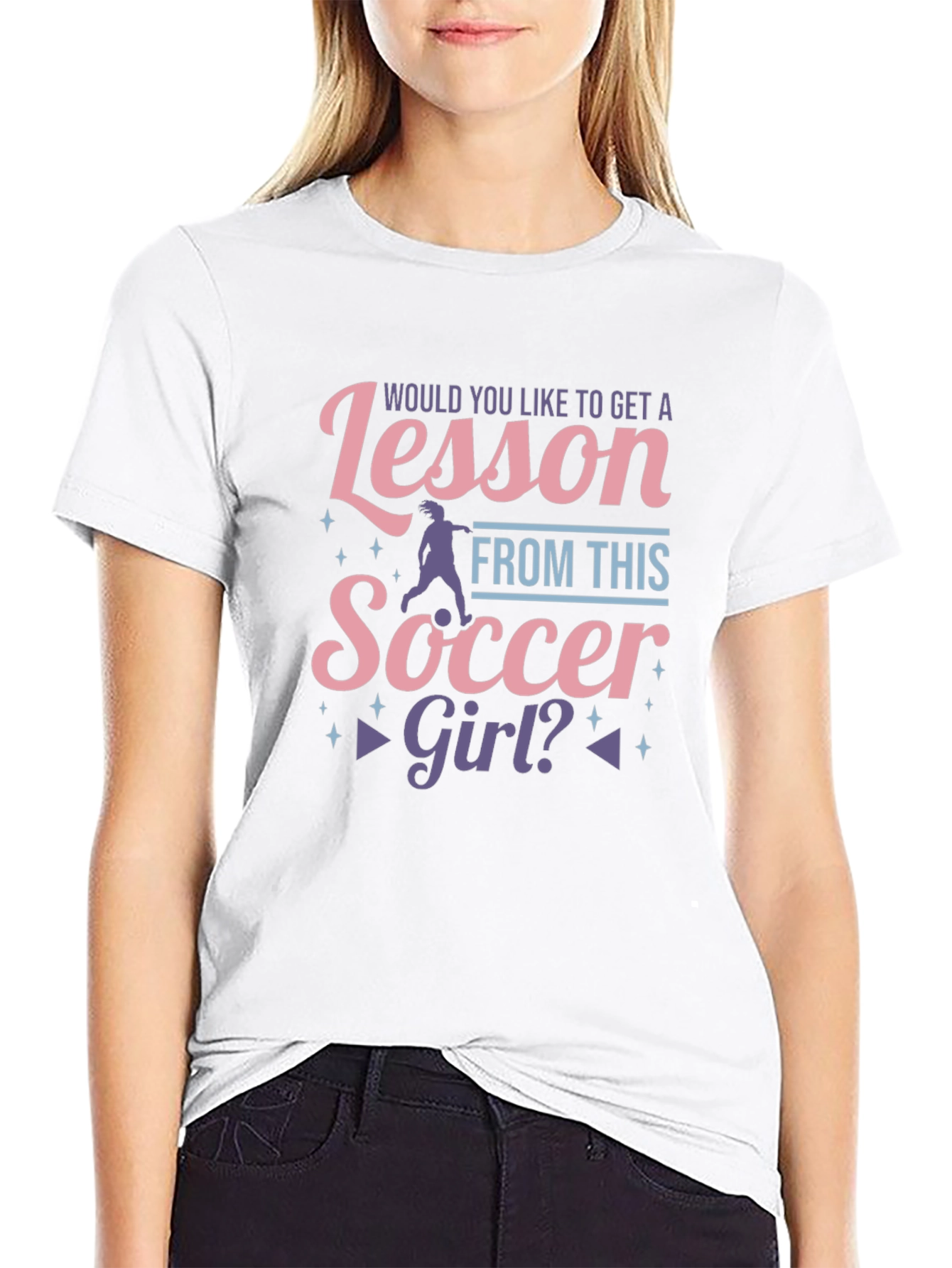 Soccer Girl Graphic T-Shirt - Unique Design