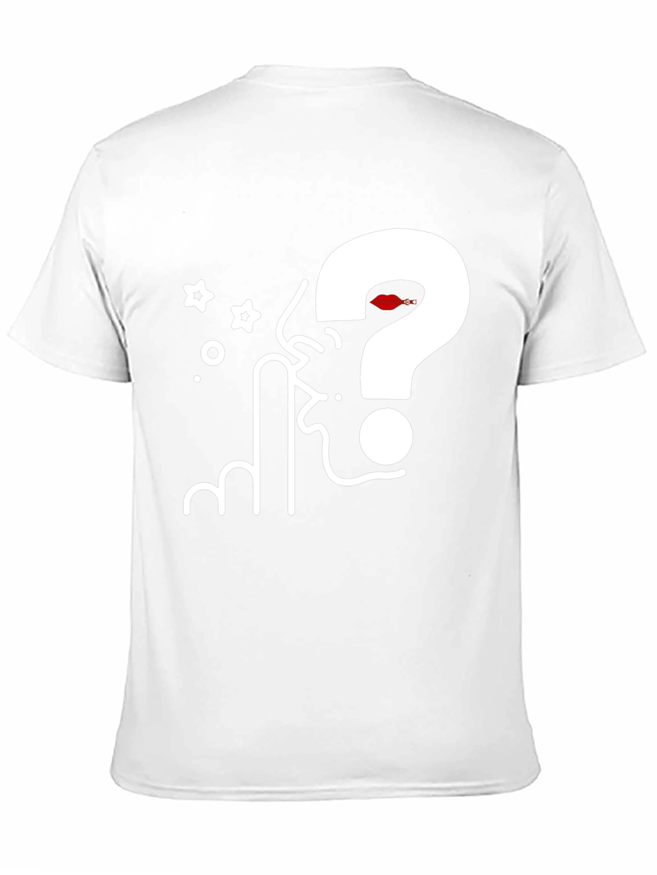 Question Silence Graphic Tee - Black Cotton Blend