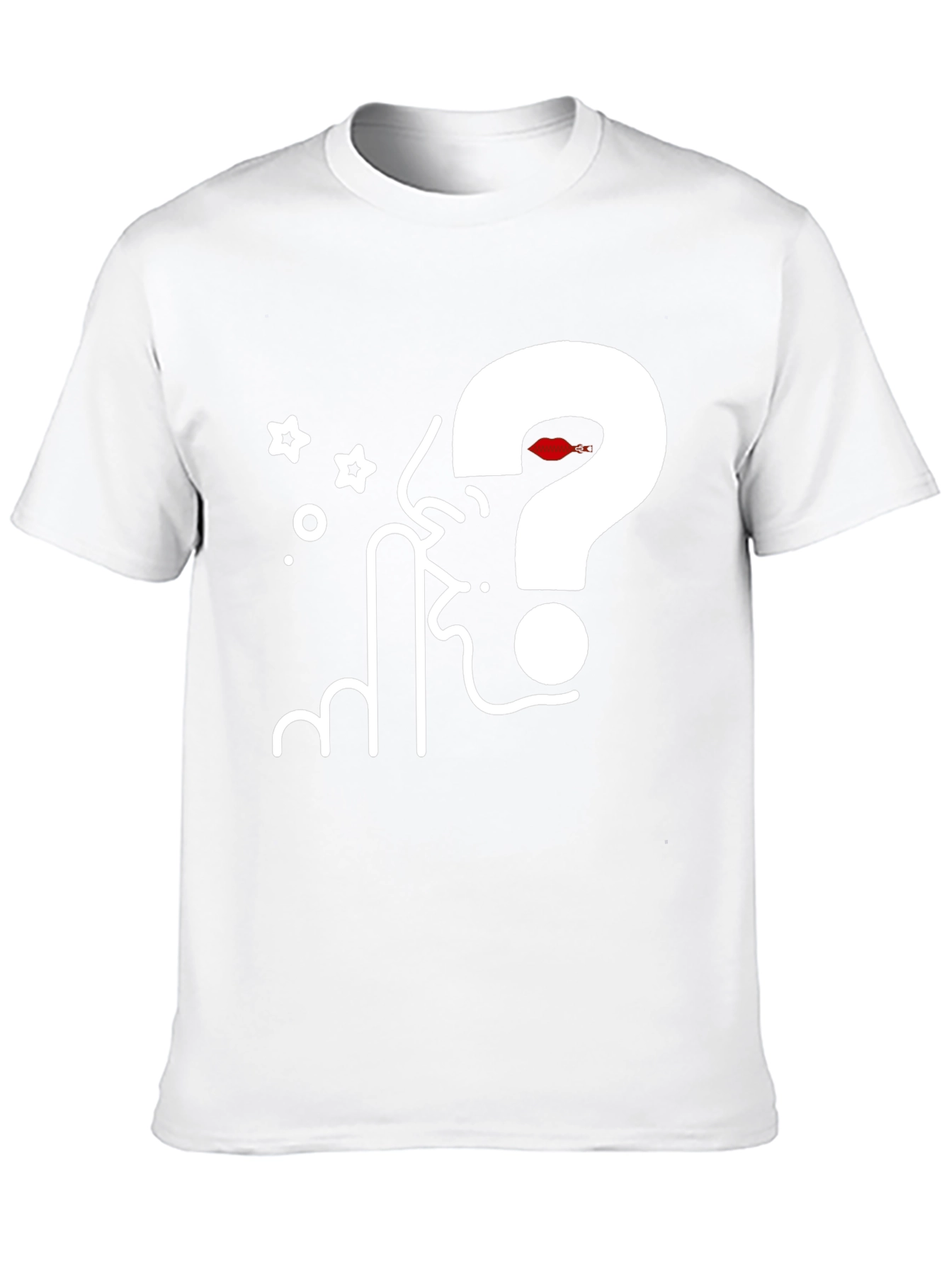 Question Silence Graphic Tee - Black Cotton Blend