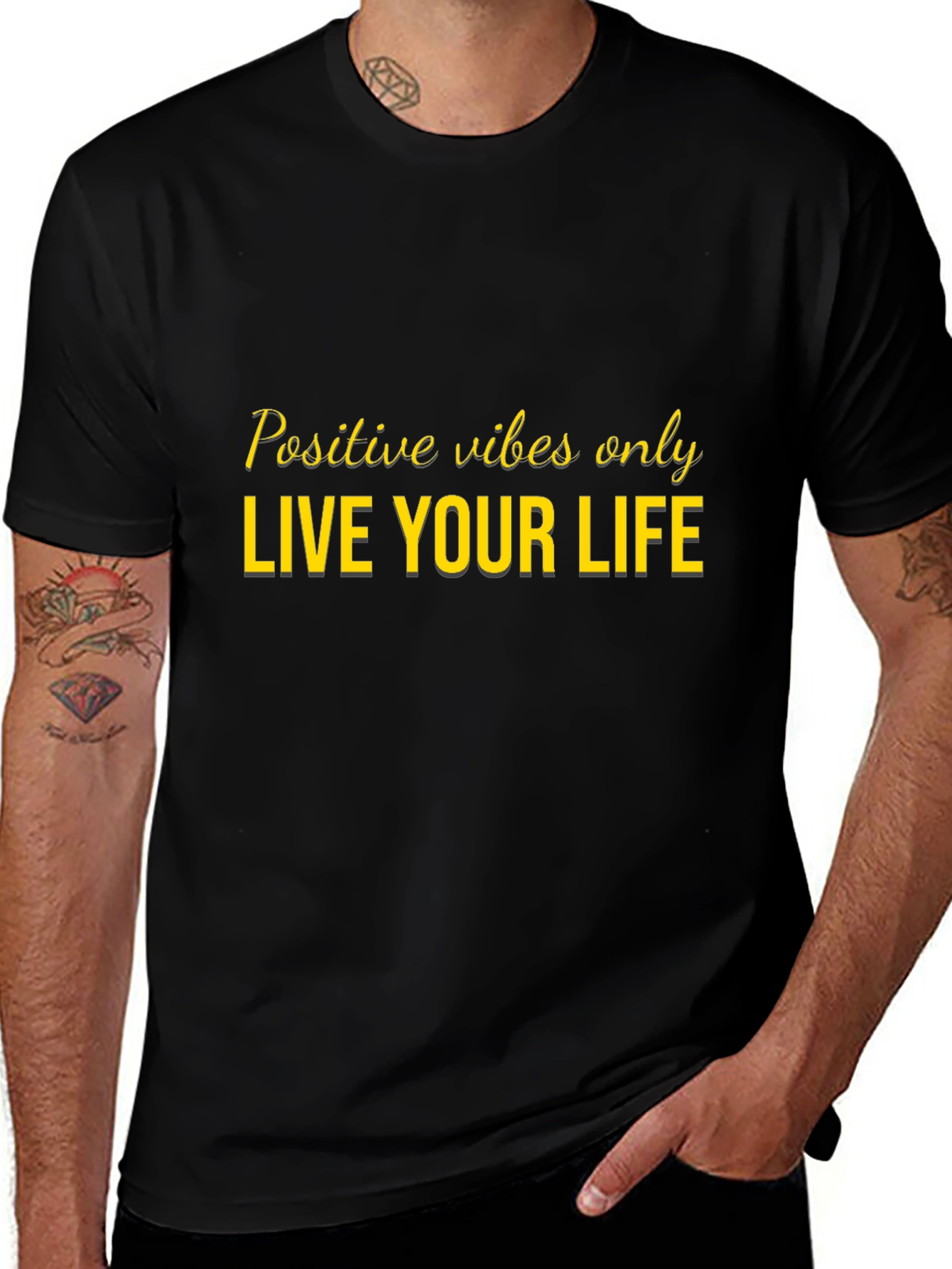 Positive Vibes Only Graphic T-Shirt
