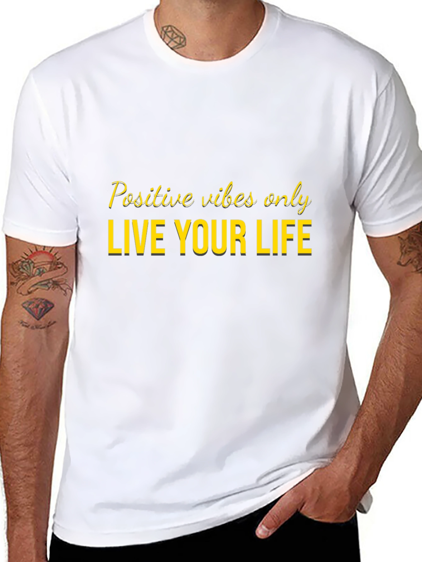 Positive Vibes Only Graphic T-Shirt