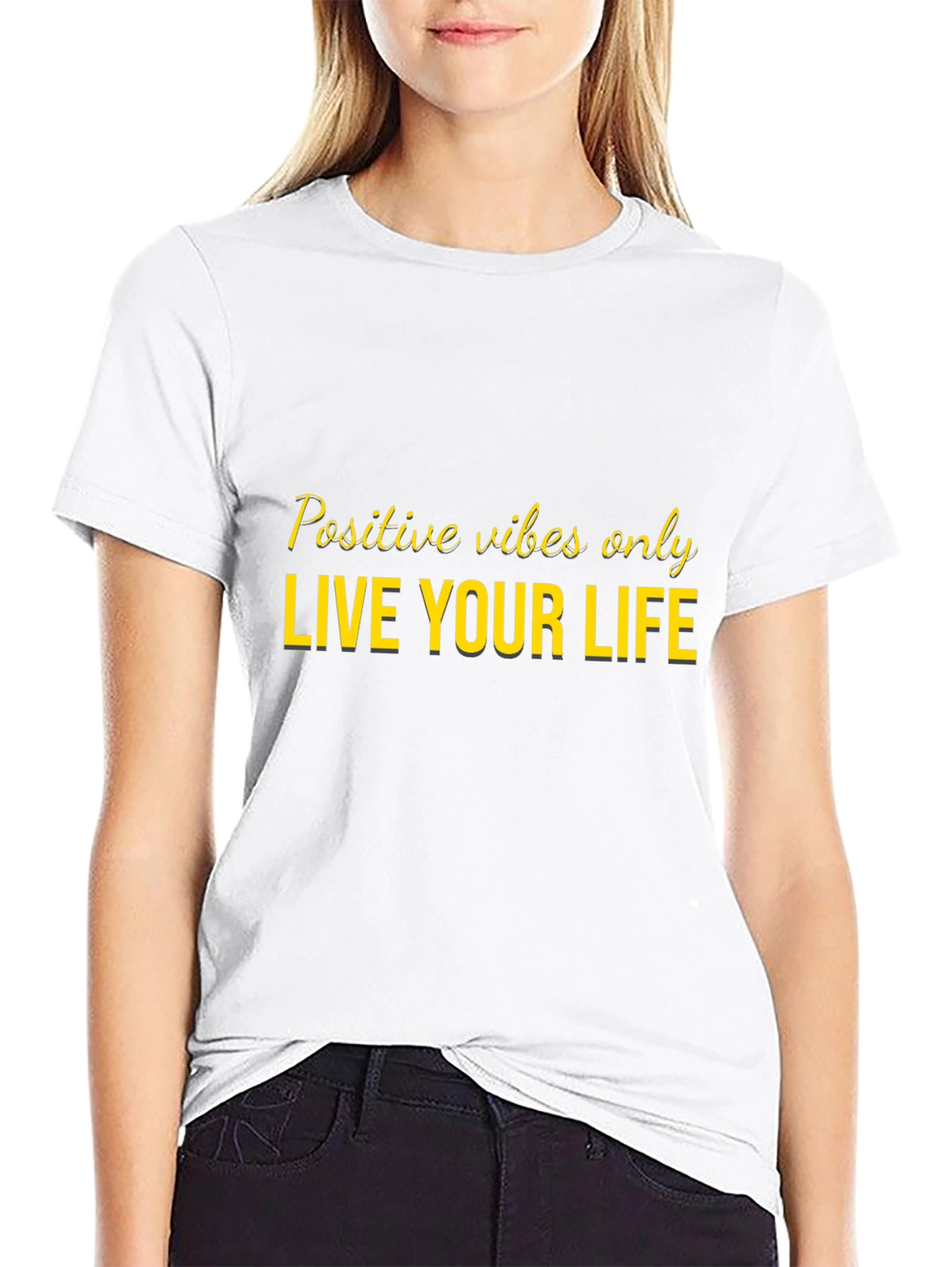 Positive Vibes Only Graphic T-Shirt