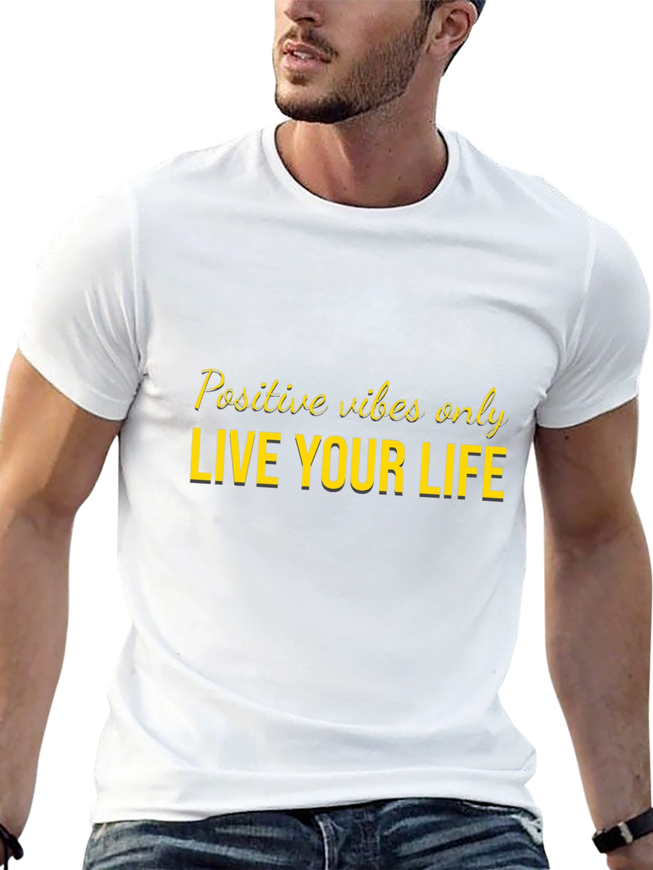 Positive Vibes Only Graphic T-Shirt