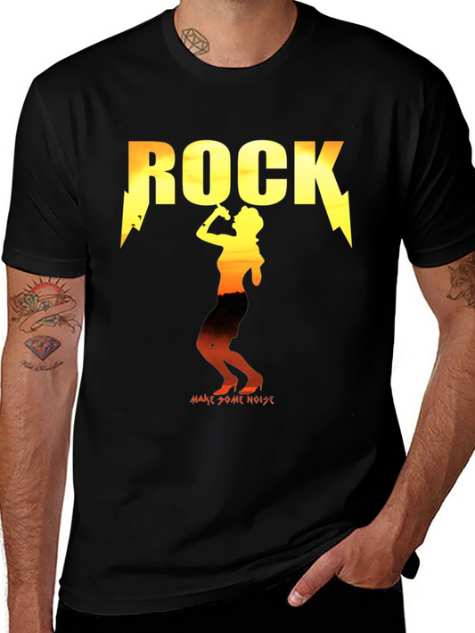 Rock Music Graphic Tee -  Make Some Noise