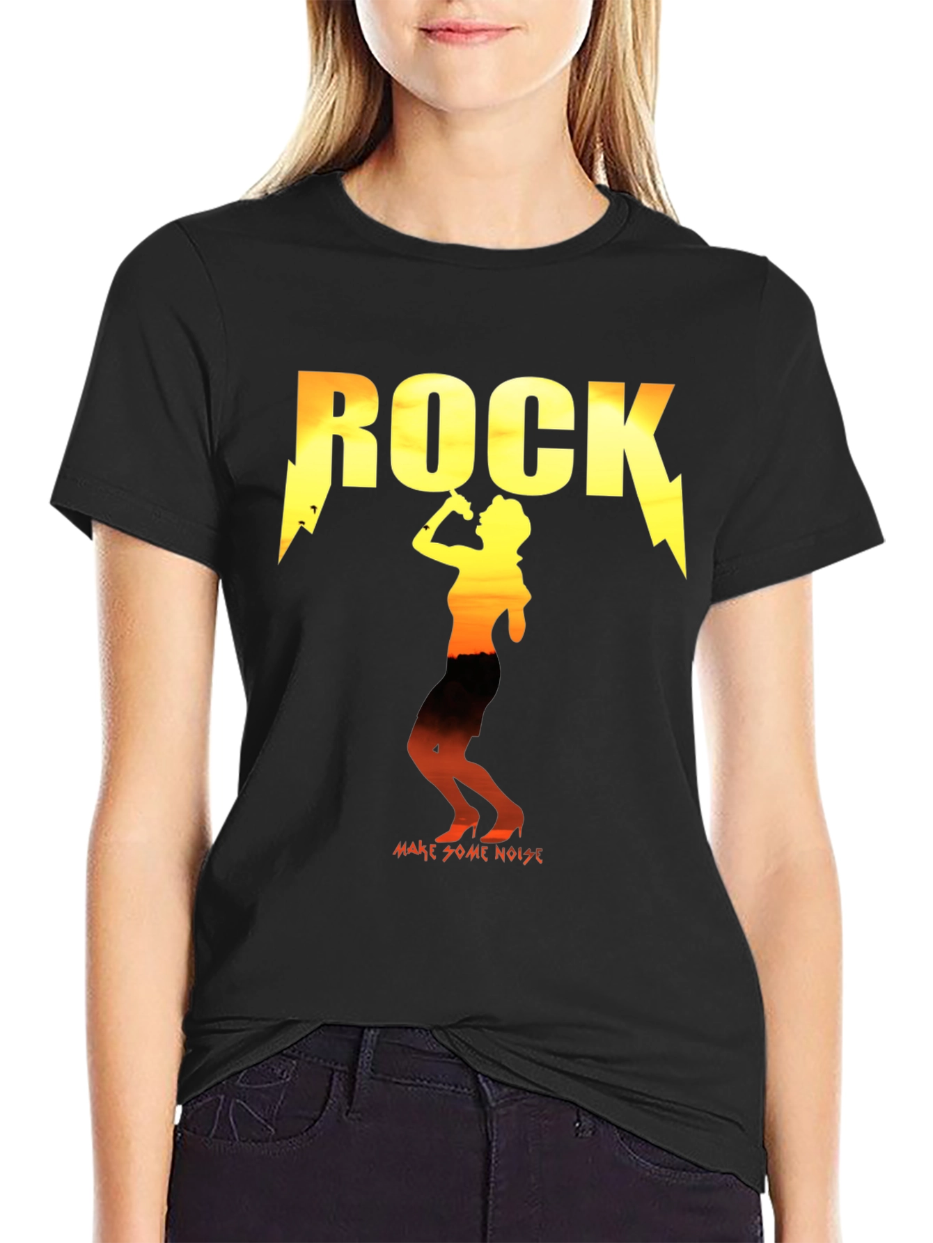 Rock Music Graphic Tee -  Make Some Noise