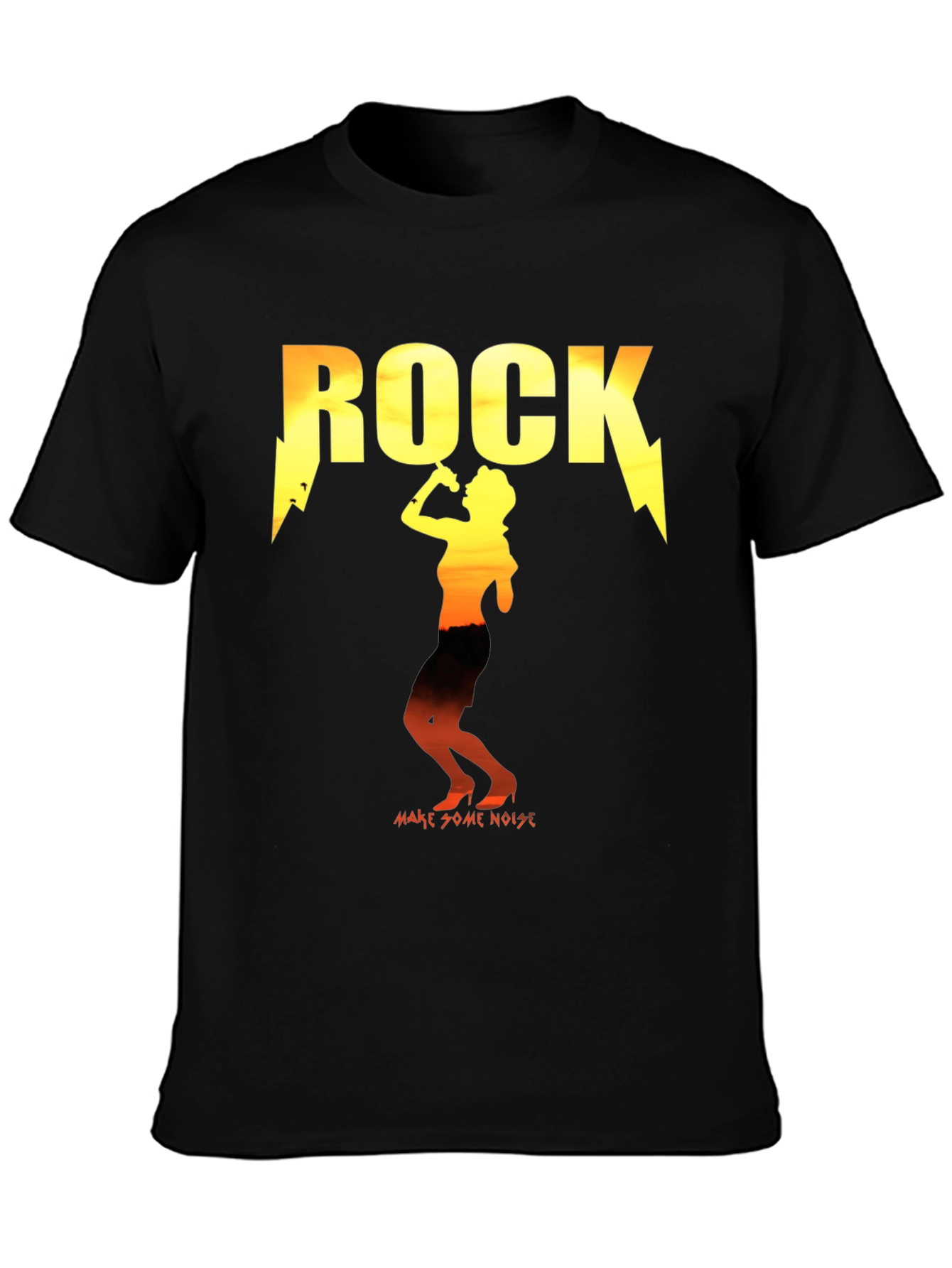 Rock Music Graphic Tee -  Make Some Noise