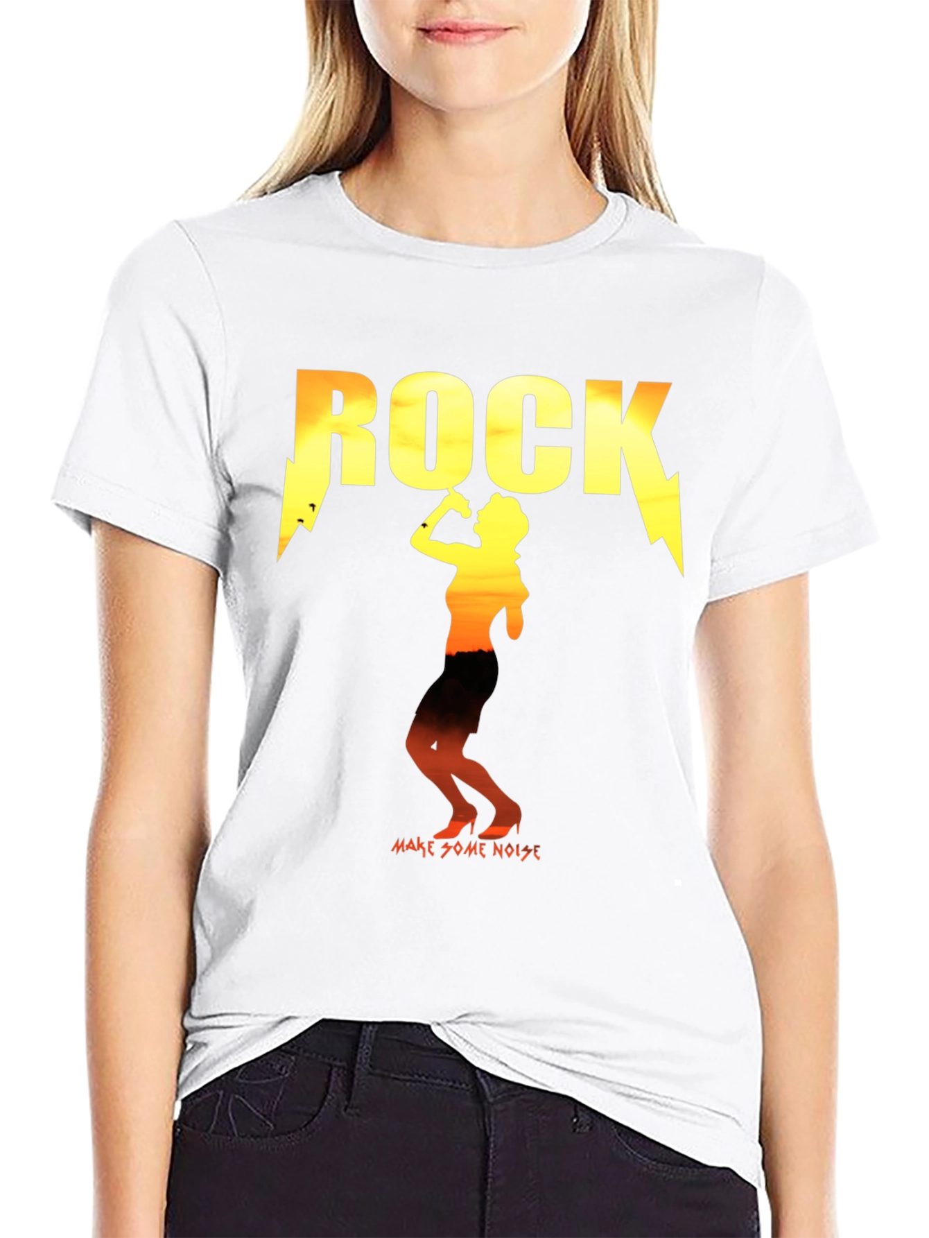 Rock Music Graphic Tee -  Make Some Noise