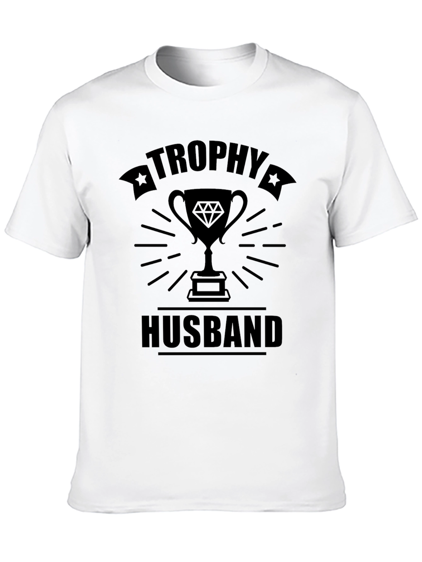 Trophy Husband Graphic T-Shirt - Black
