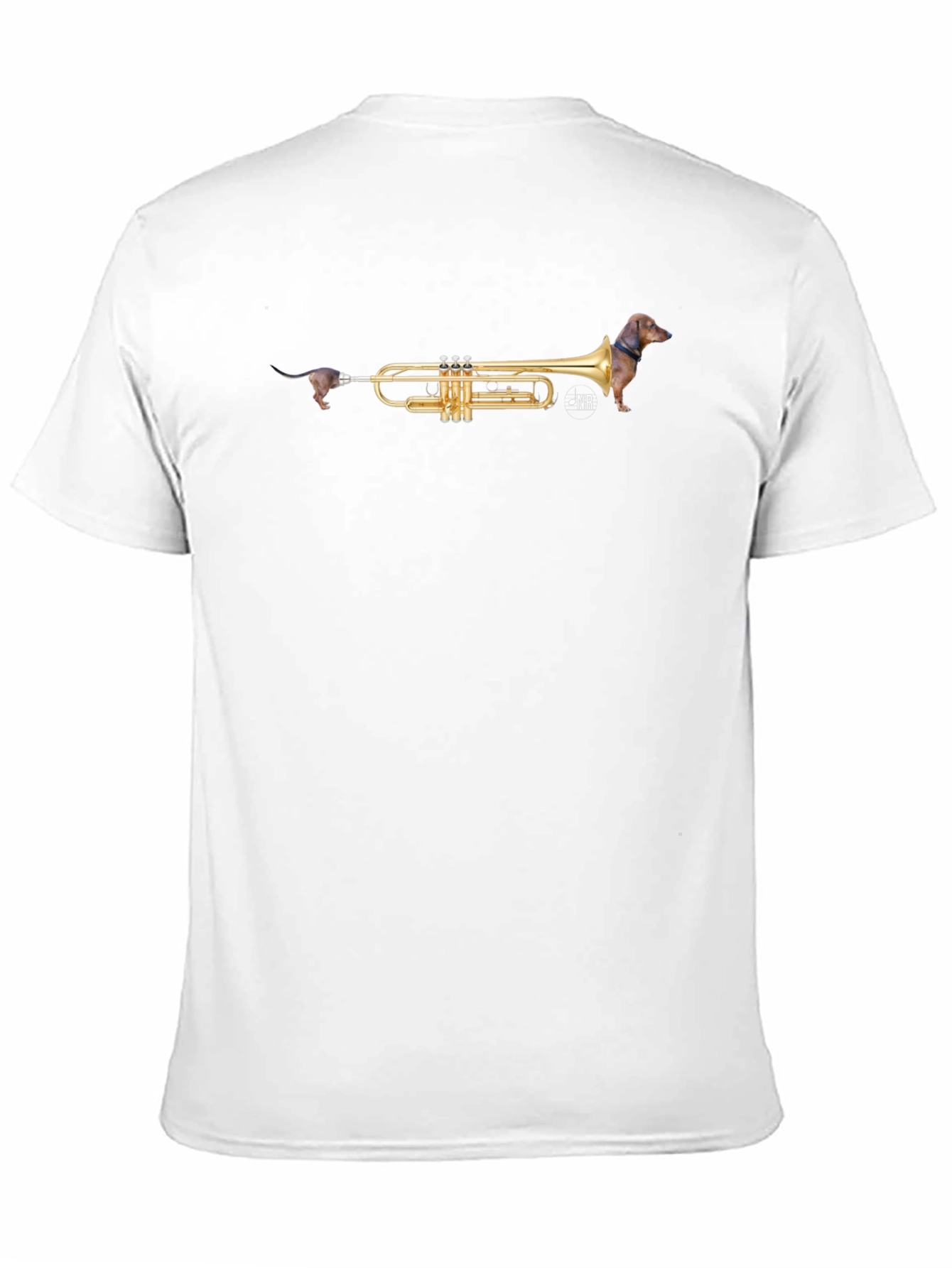 Dachshund Trumpet Graphic Tee - Funny Dog Music T-Shirt