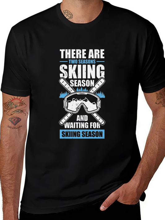 Skiing Season Graphic Tee | Mountain Lovers T-Shirt