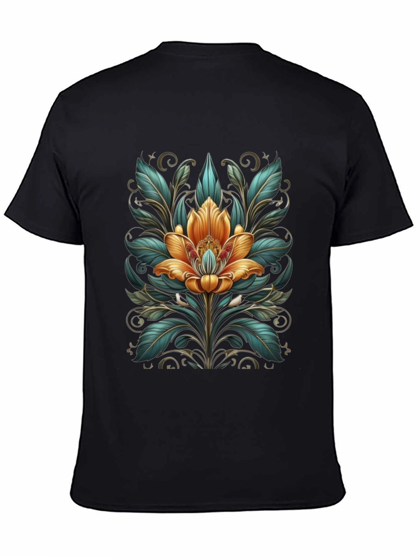 Floral Art T-Shirt - Elegant Graphic Tee