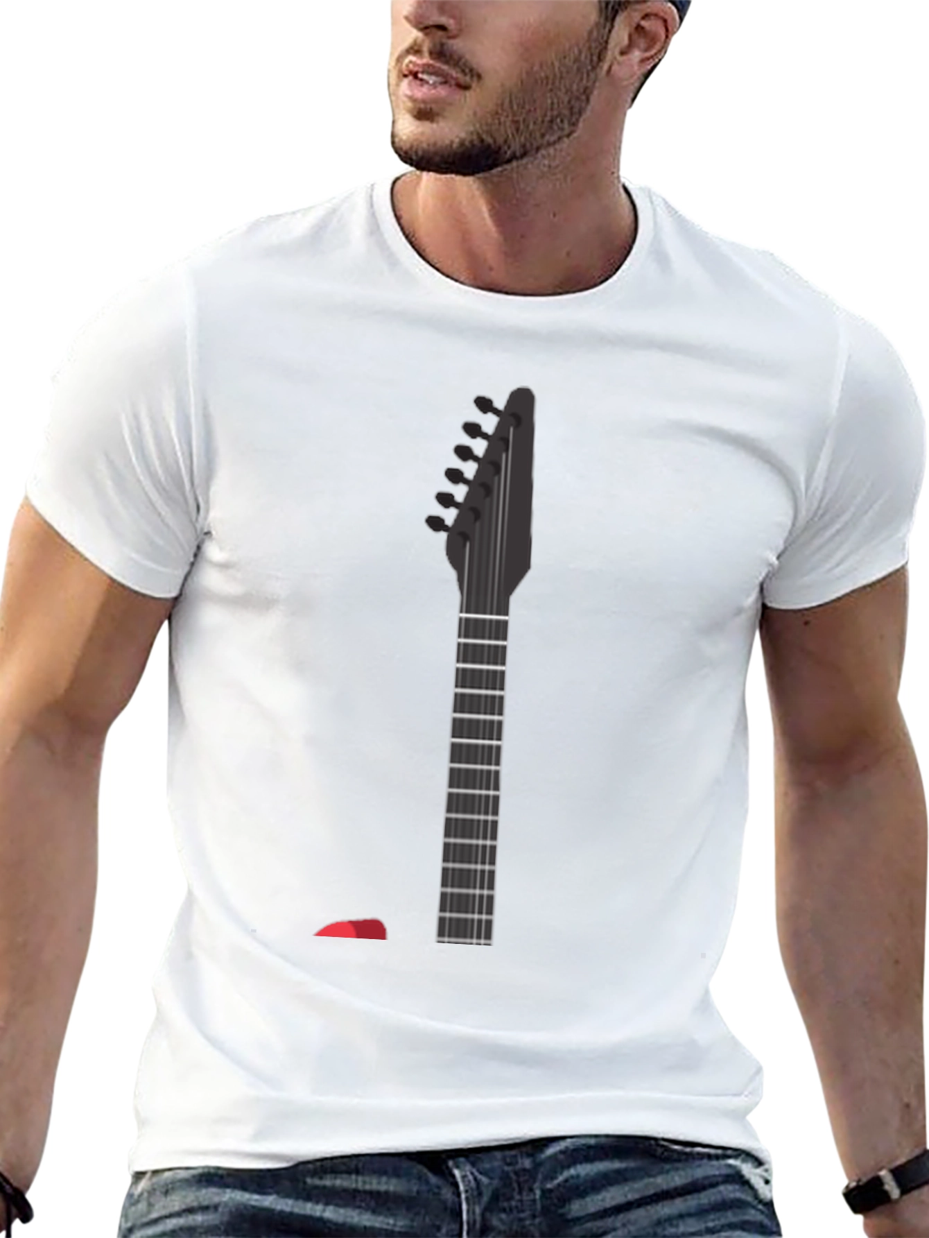 Guitar Neck Graphic Tee - Rock On!