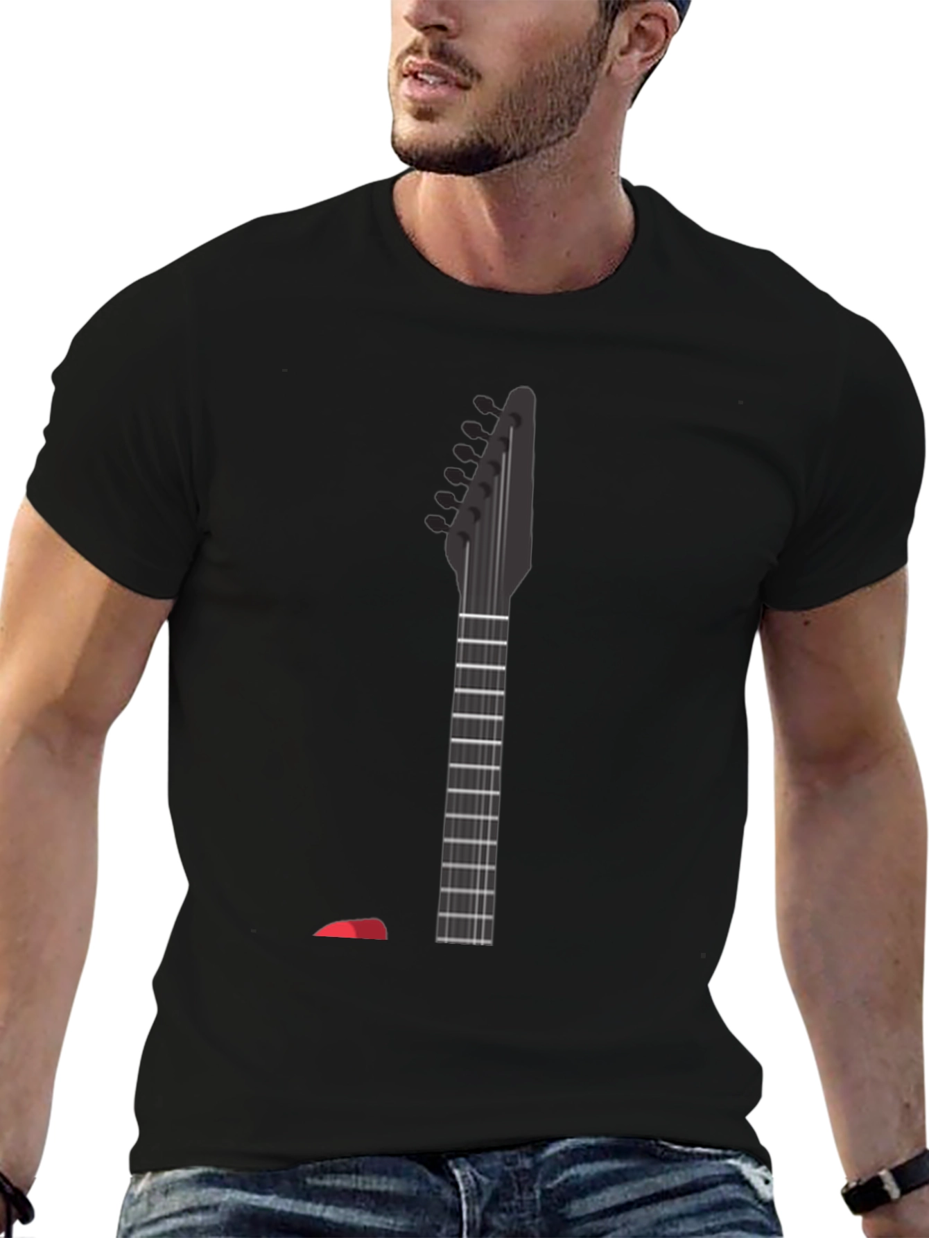 Guitar Neck Graphic Tee - Rock On!