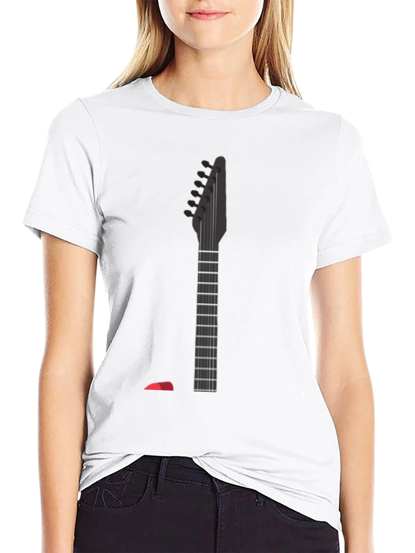 Guitar Neck Graphic Tee - Rock On!