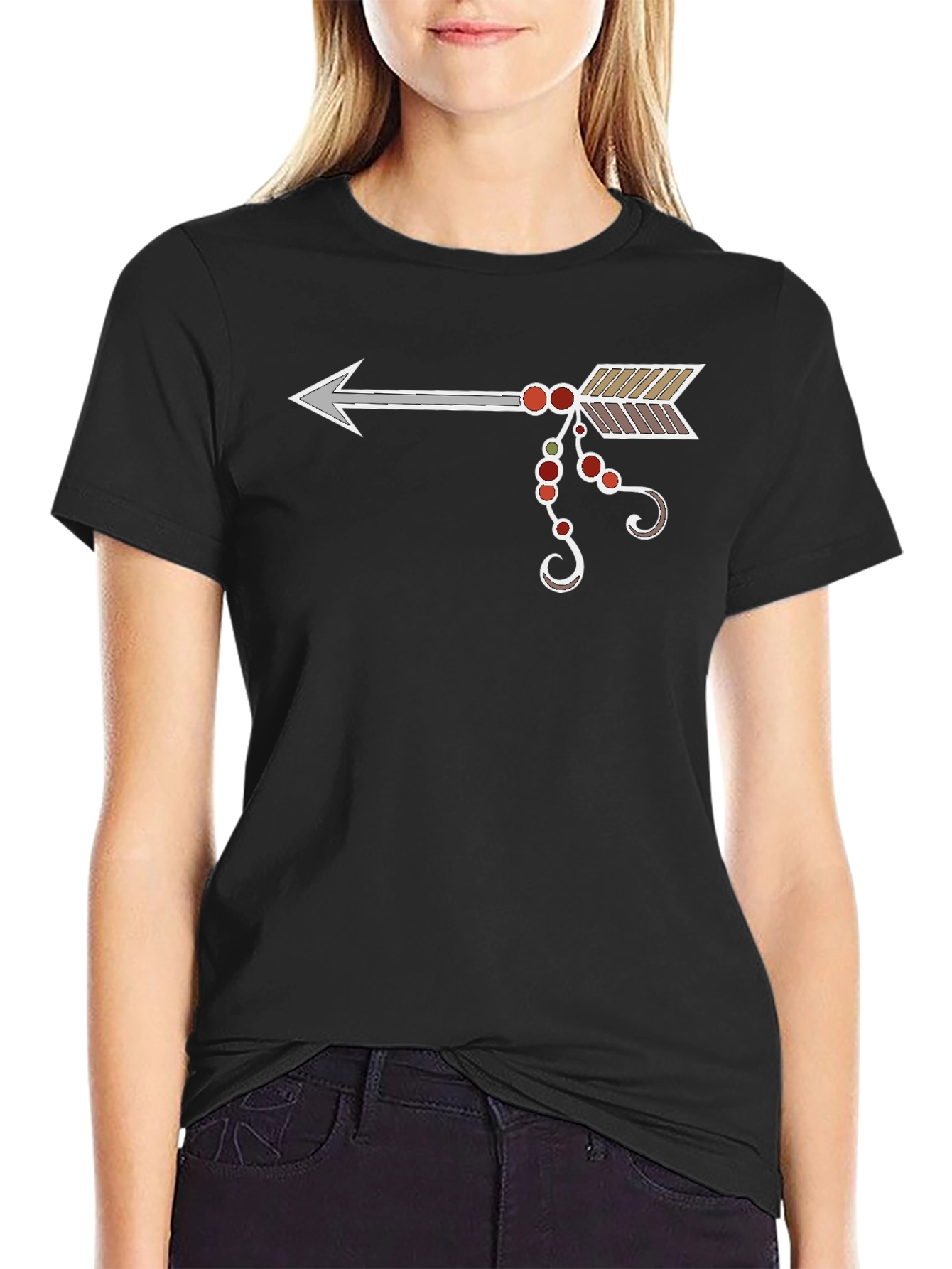 Arrow Graphic Tee - Unique Design Casual Style