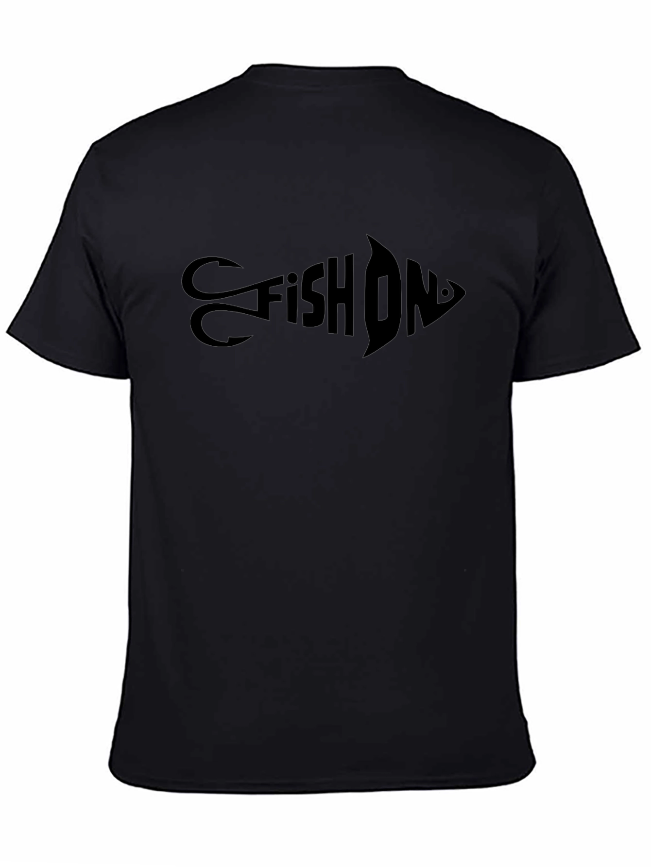 Fish On Black Graphic T-Shirt
