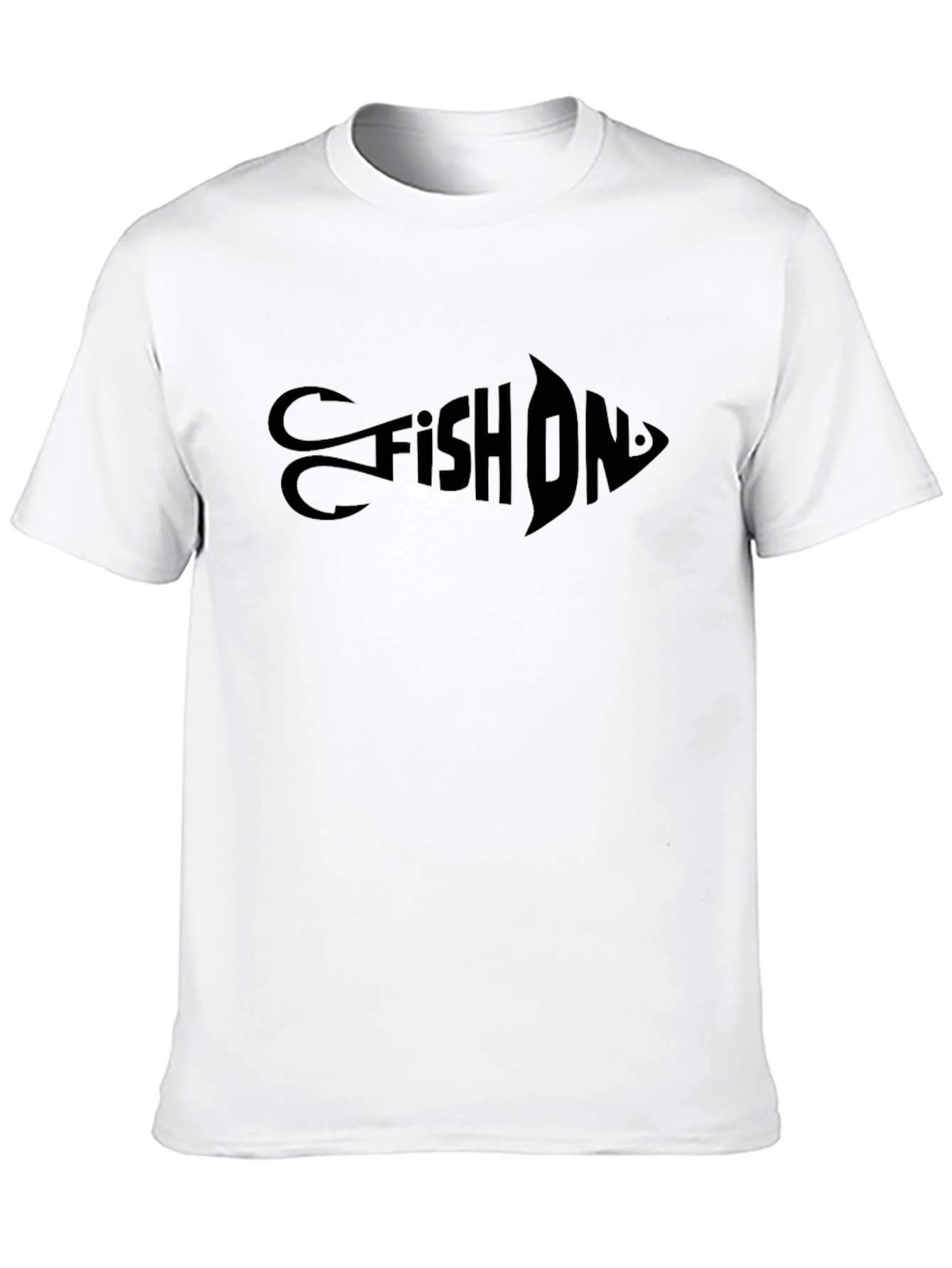 Fish On Black Graphic T-Shirt
