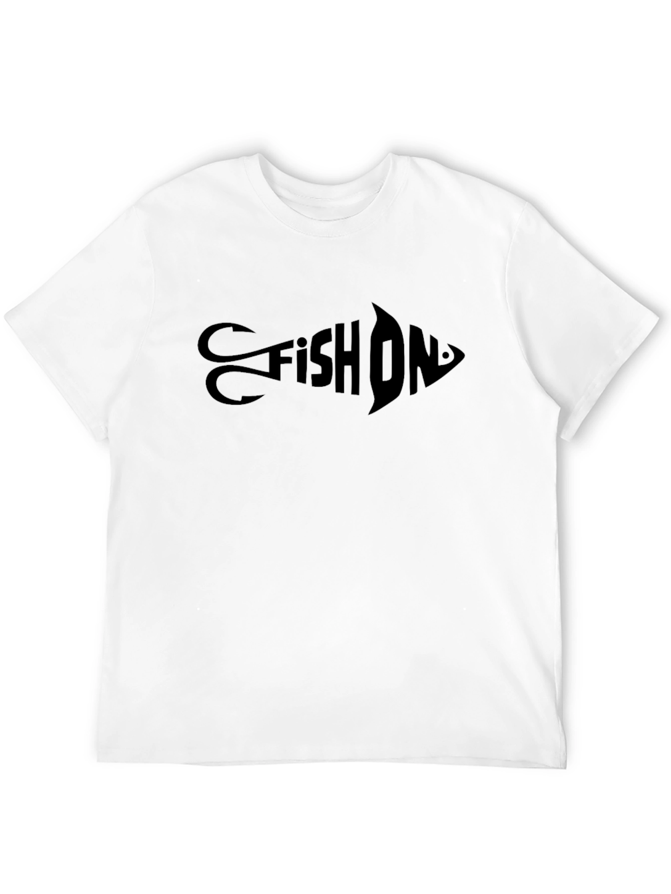 Fish On Black Graphic T-Shirt