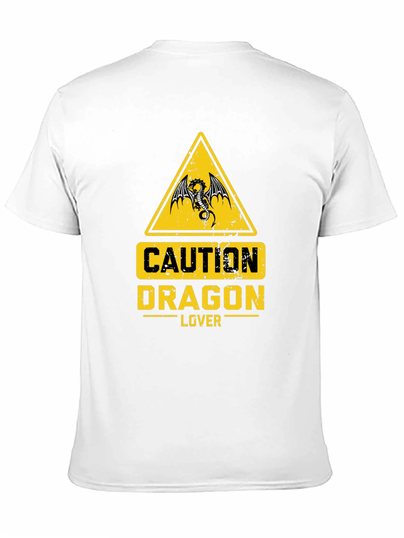 Caution Dragon Lover Graphic T-Shirt