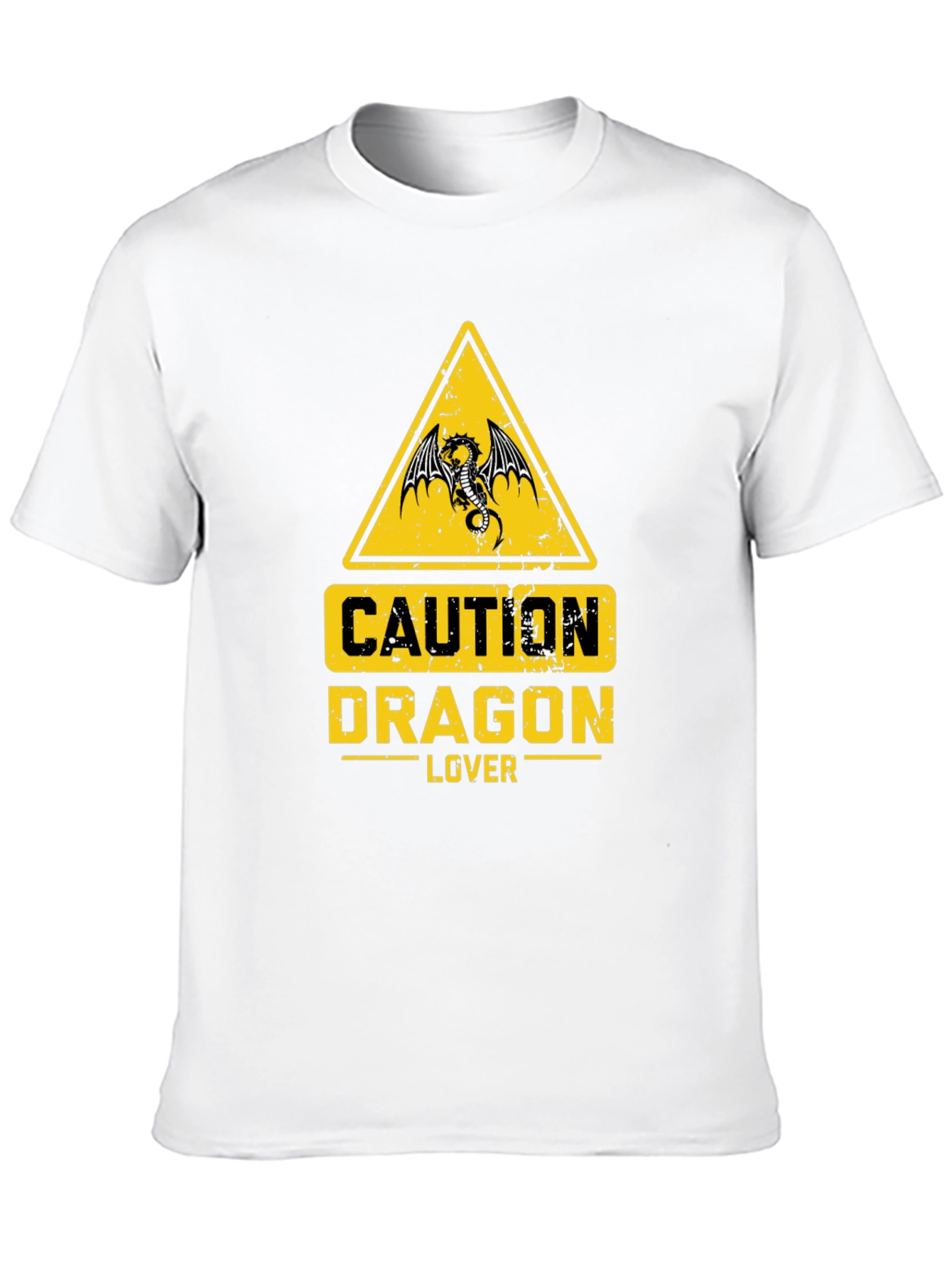 Caution Dragon Lover Graphic T-Shirt