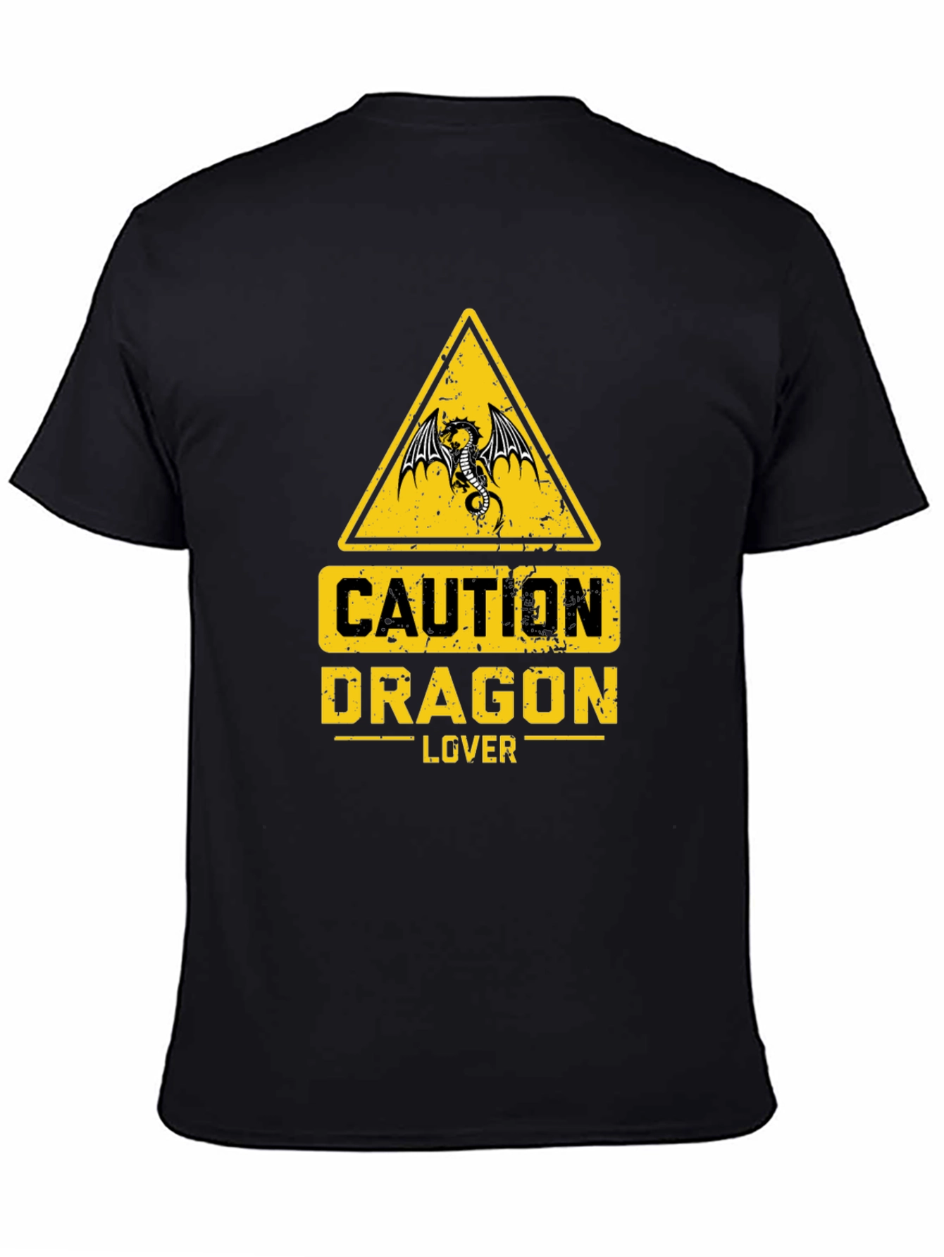 Caution Dragon Lover Graphic T-Shirt
