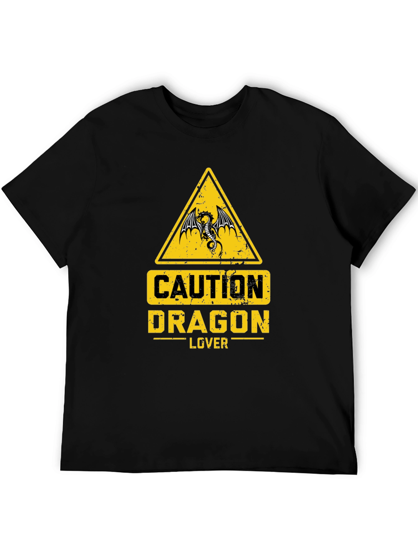 Caution Dragon Lover Graphic T-Shirt