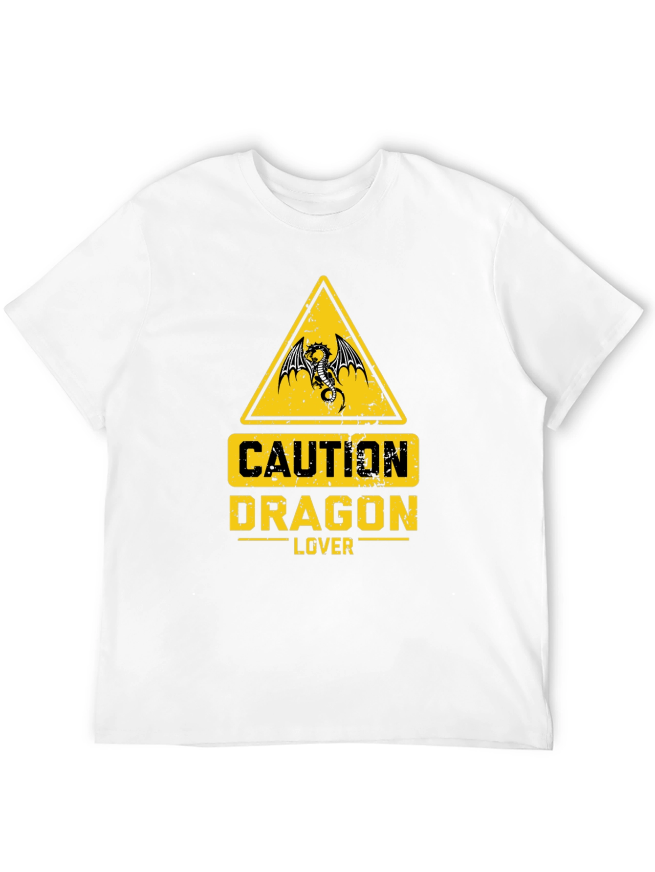 Caution Dragon Lover Graphic T-Shirt