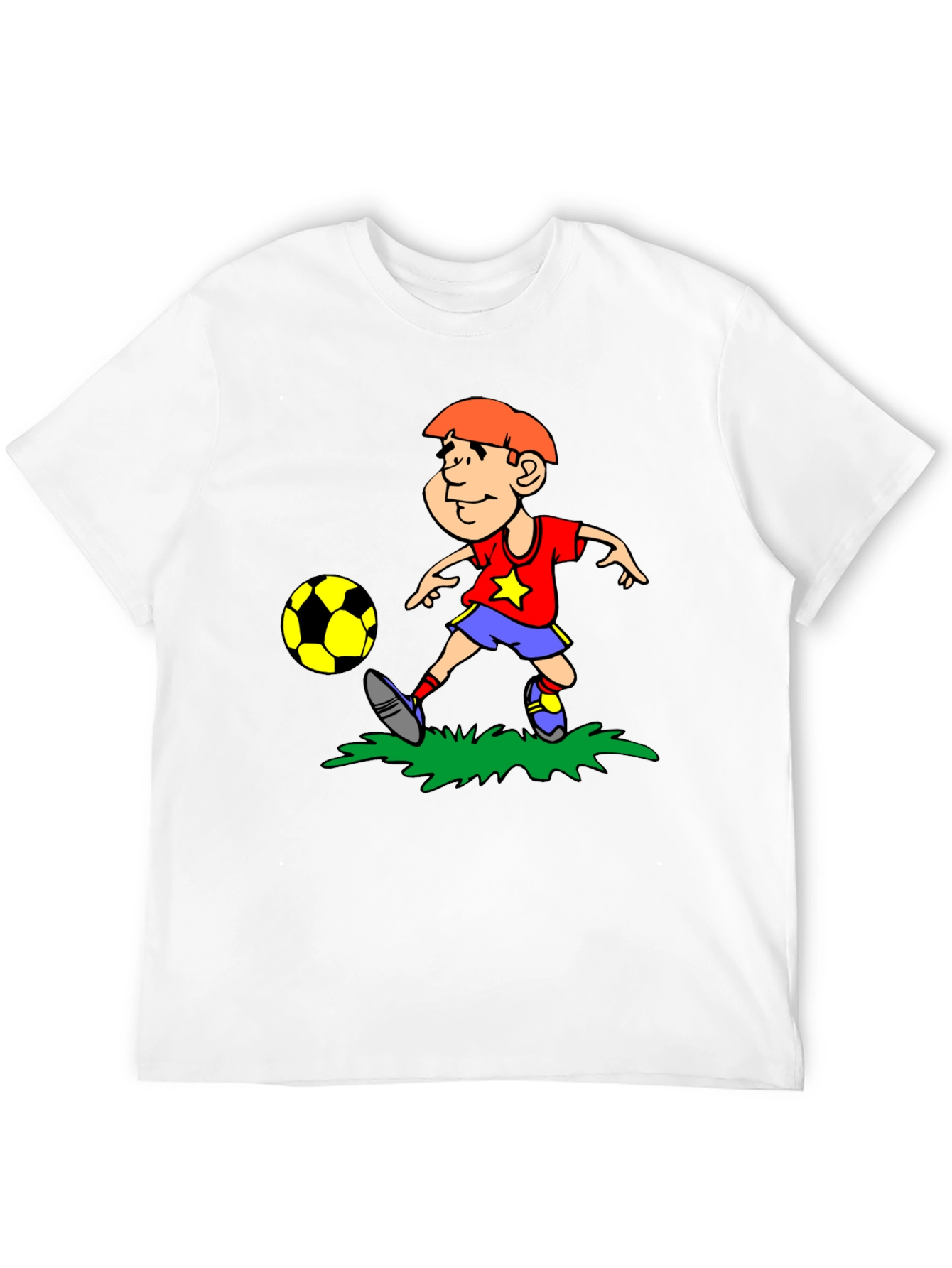 Boy Soccer T-Shirt - Black Cotton Tee