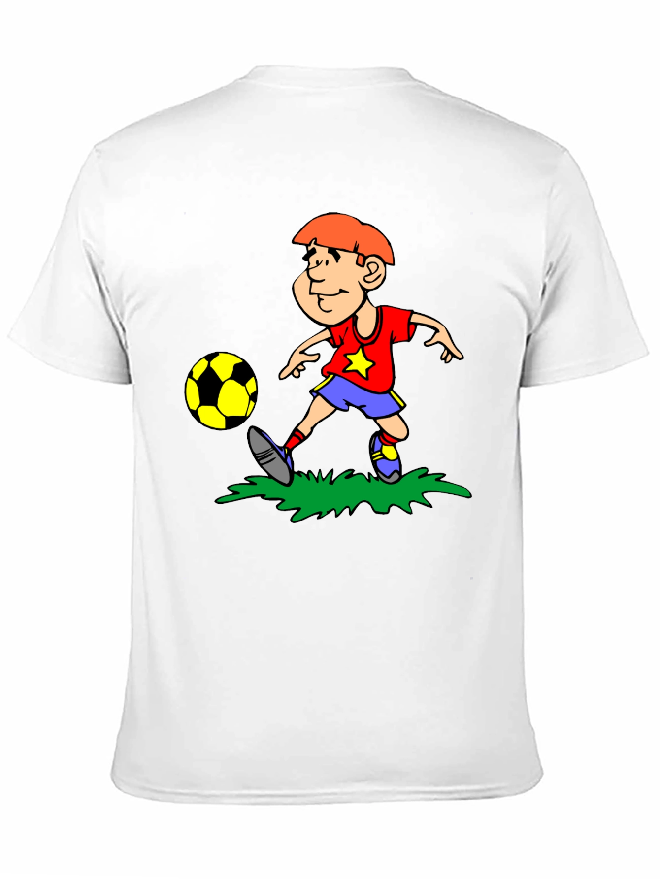 Boy Soccer T-Shirt - Black Cotton Tee