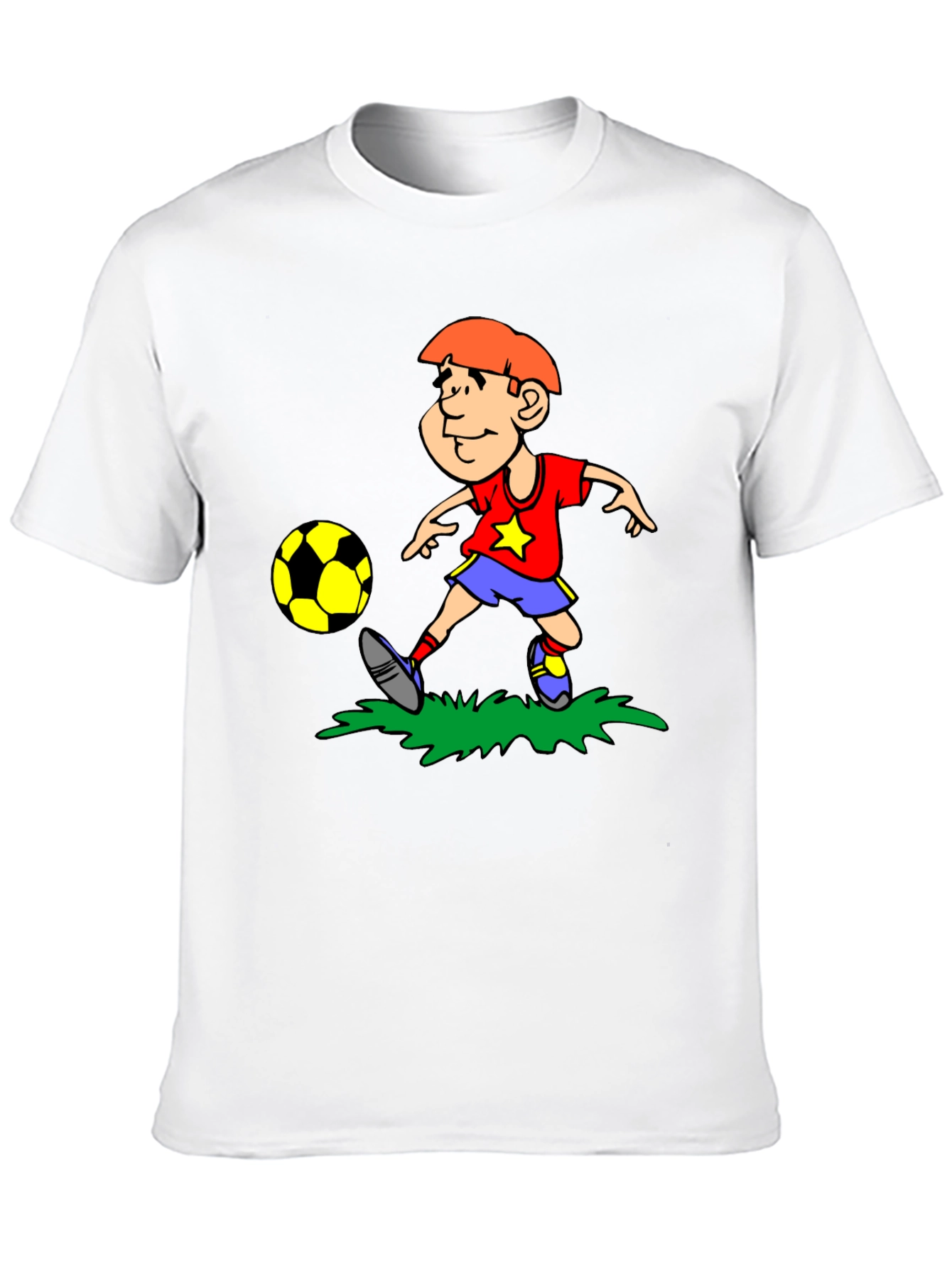 Boy Soccer T-Shirt - Black Cotton Tee