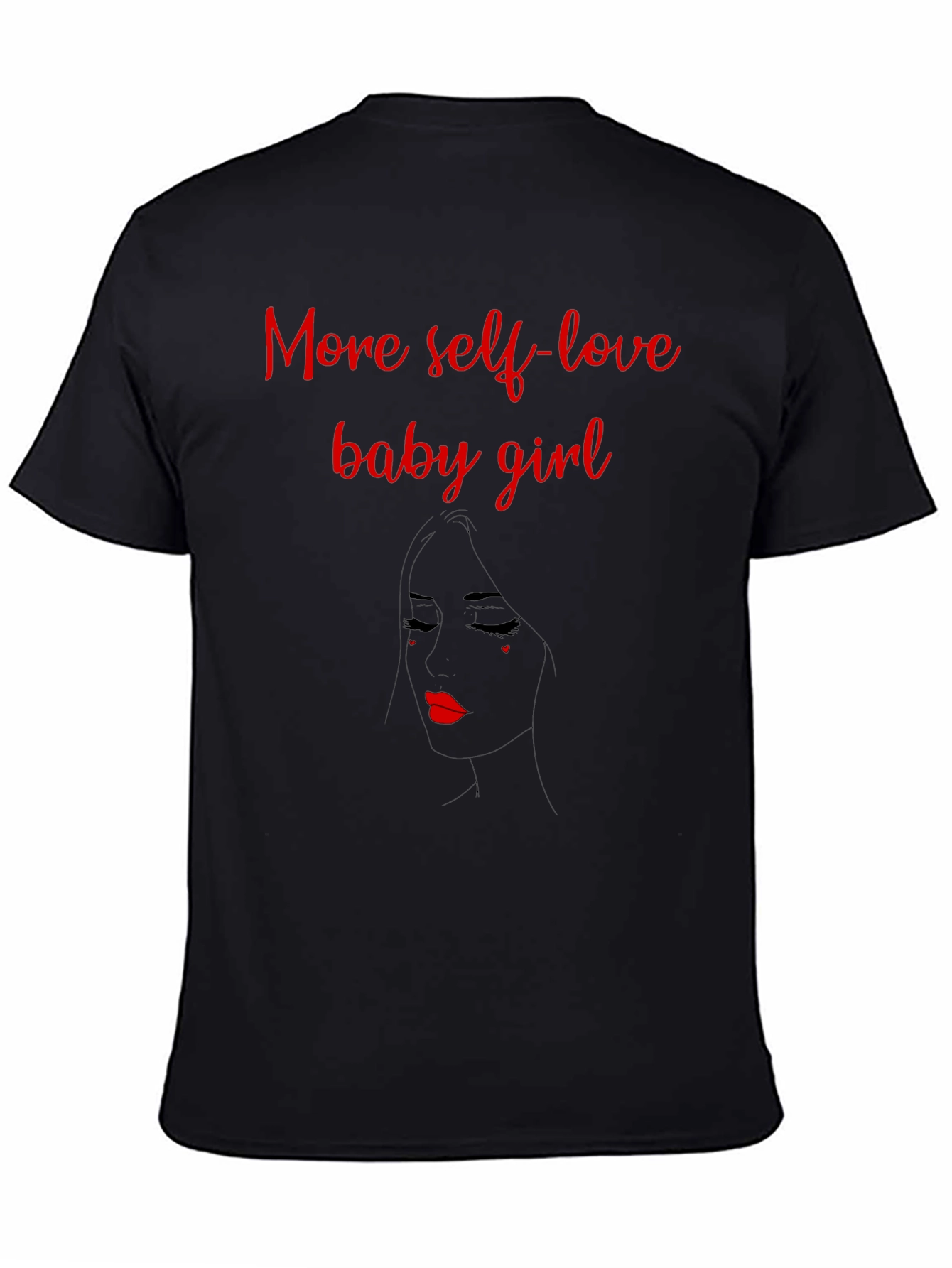 Self-Love Baby Girl Graphic Tee - Black