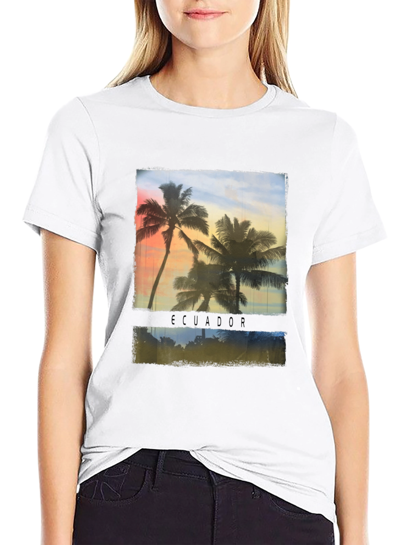 Ecuador Palm Tree Graphic T-Shirt
