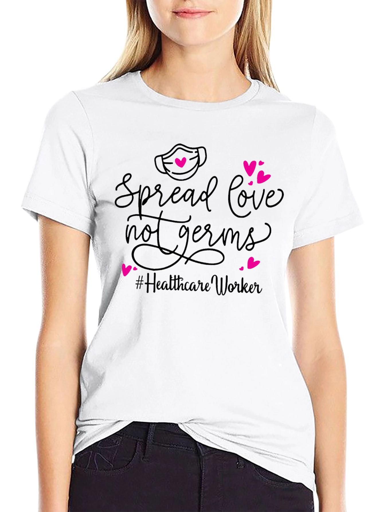 Spread Love Not Germs Graphic Tee