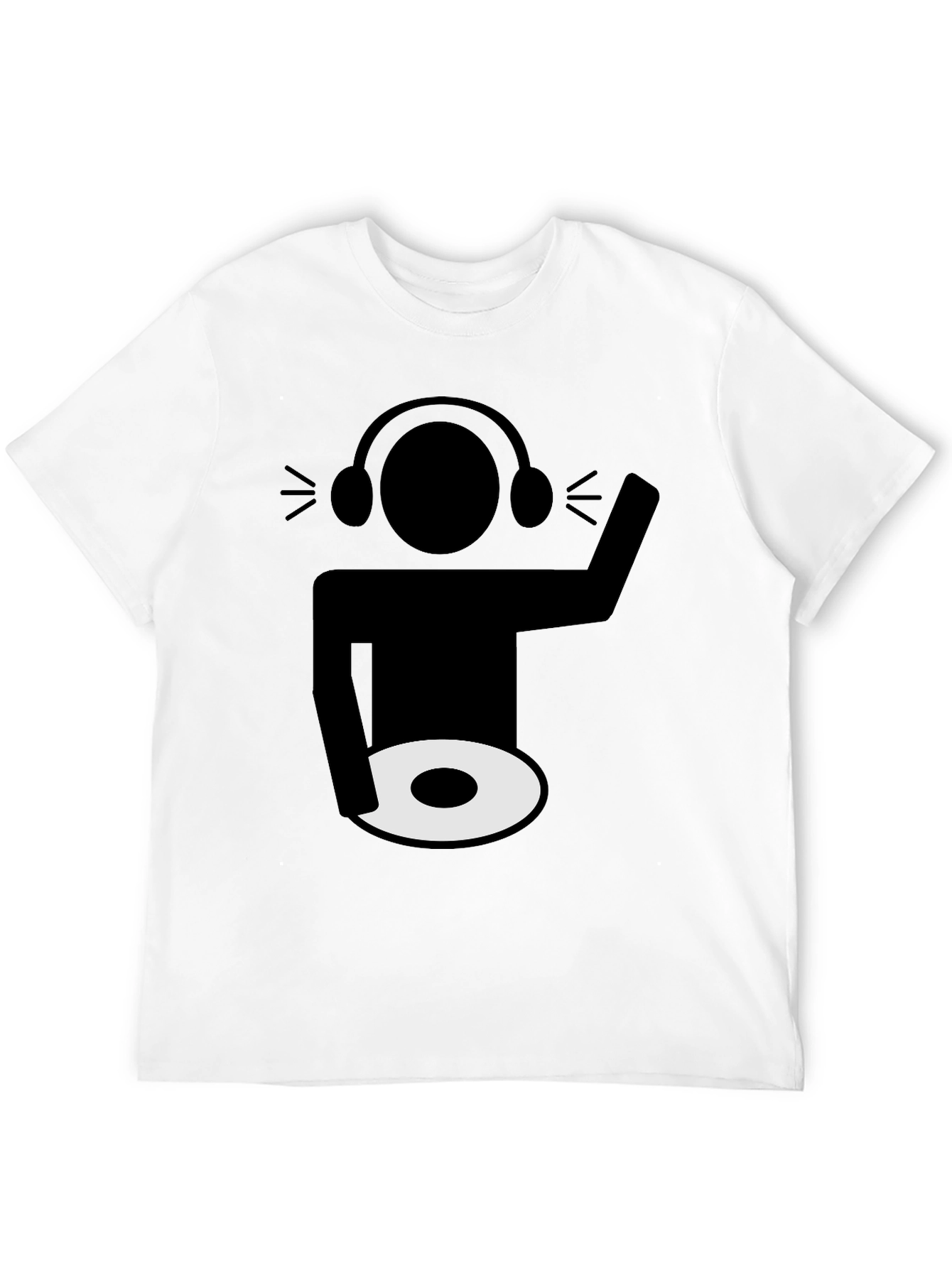 DJ Graphic Tee - Black Cotton Blend