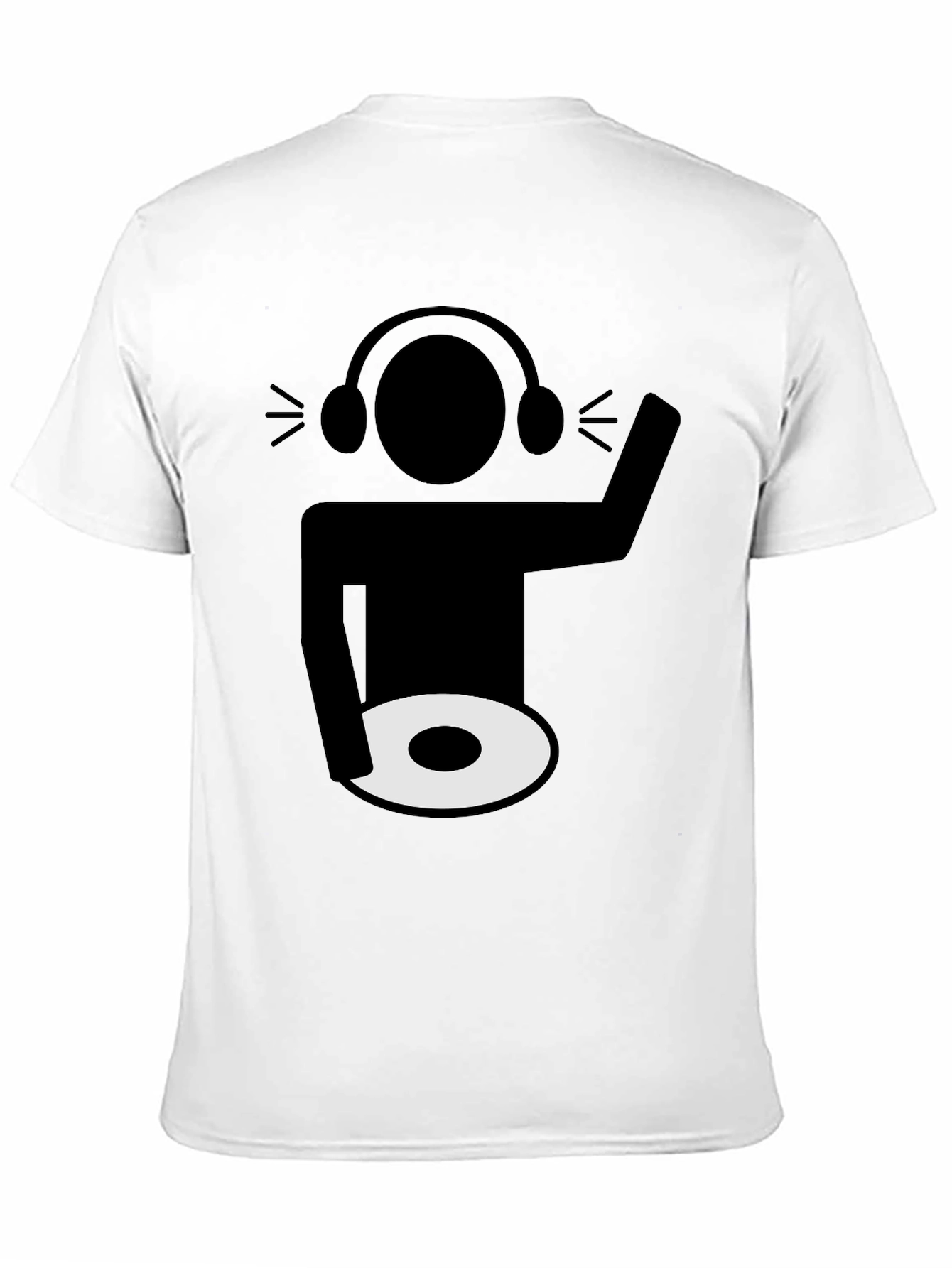 DJ Graphic Tee - Black Cotton Blend