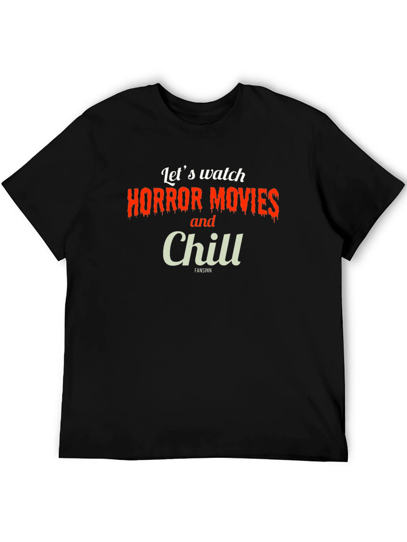 Horror Movie & Chill T-Shirt - Black
