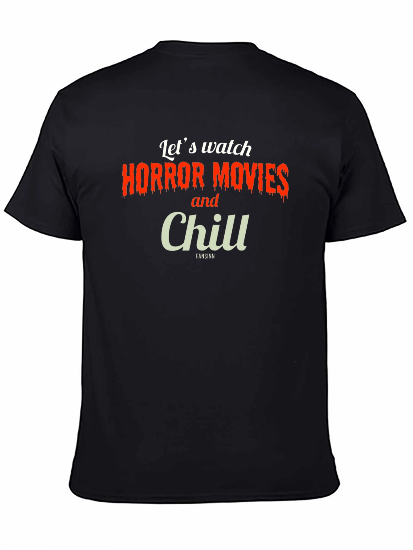 Horror Movie & Chill T-Shirt - Black