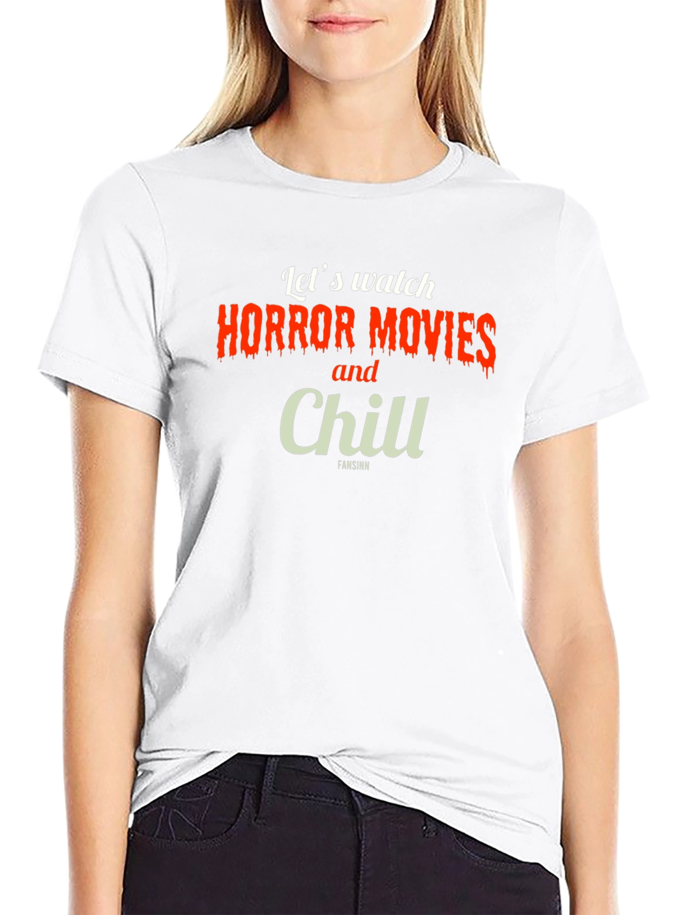 Horror Movie & Chill T-Shirt - Black