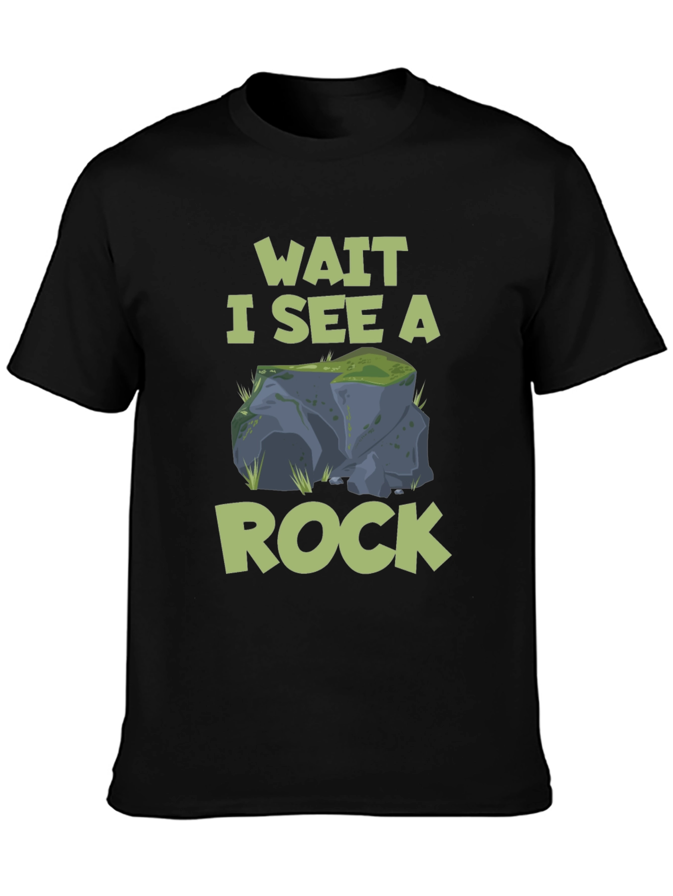 Wait I See A Rock T-Shirt Funny Geologist Tee