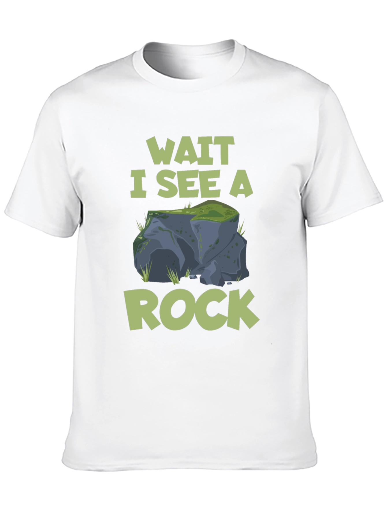Wait I See A Rock T-Shirt Funny Geologist Tee