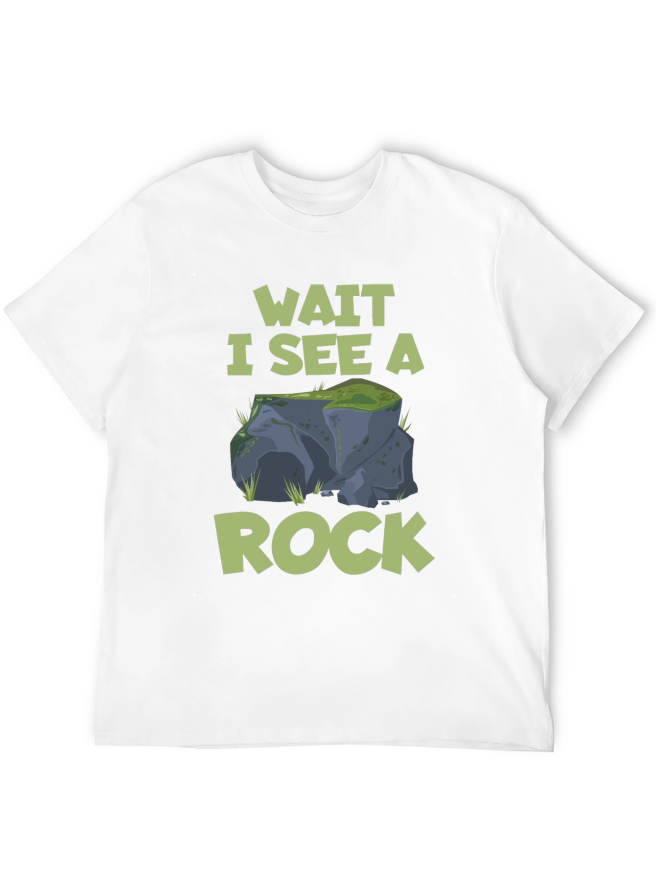 Wait I See A Rock T-Shirt Funny Geologist Tee