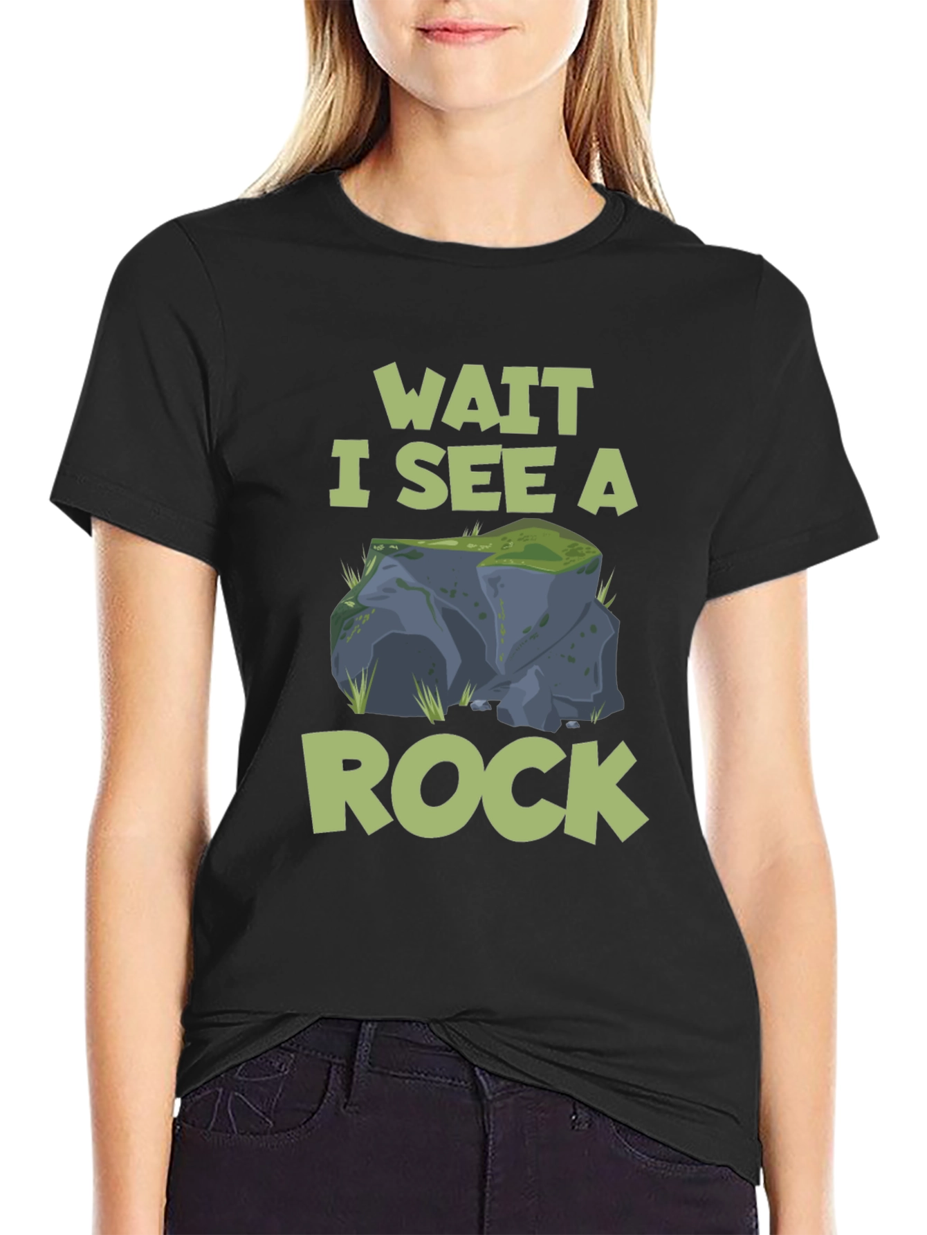 Wait I See A Rock T-Shirt Funny Geologist Tee