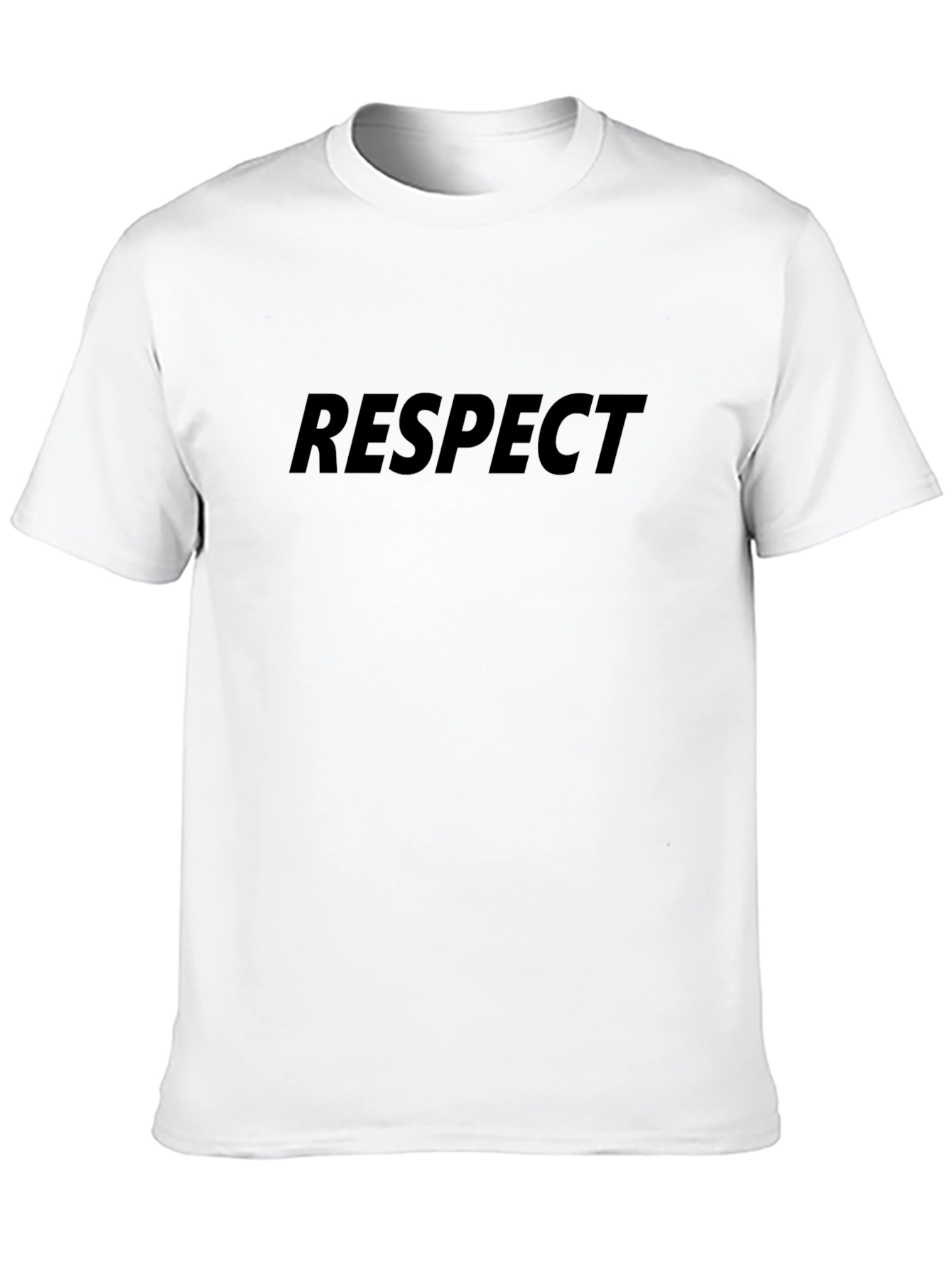 Respect Black Graphic T-Shirt