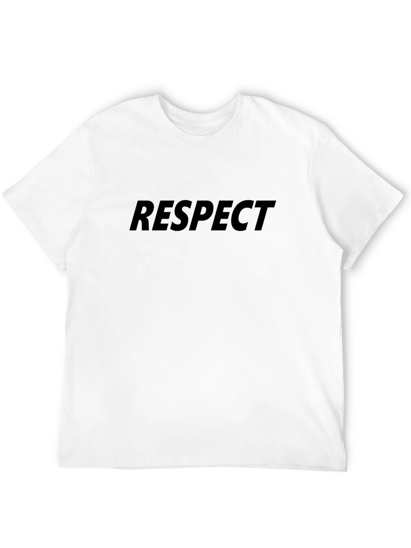 Respect Black Graphic T-Shirt