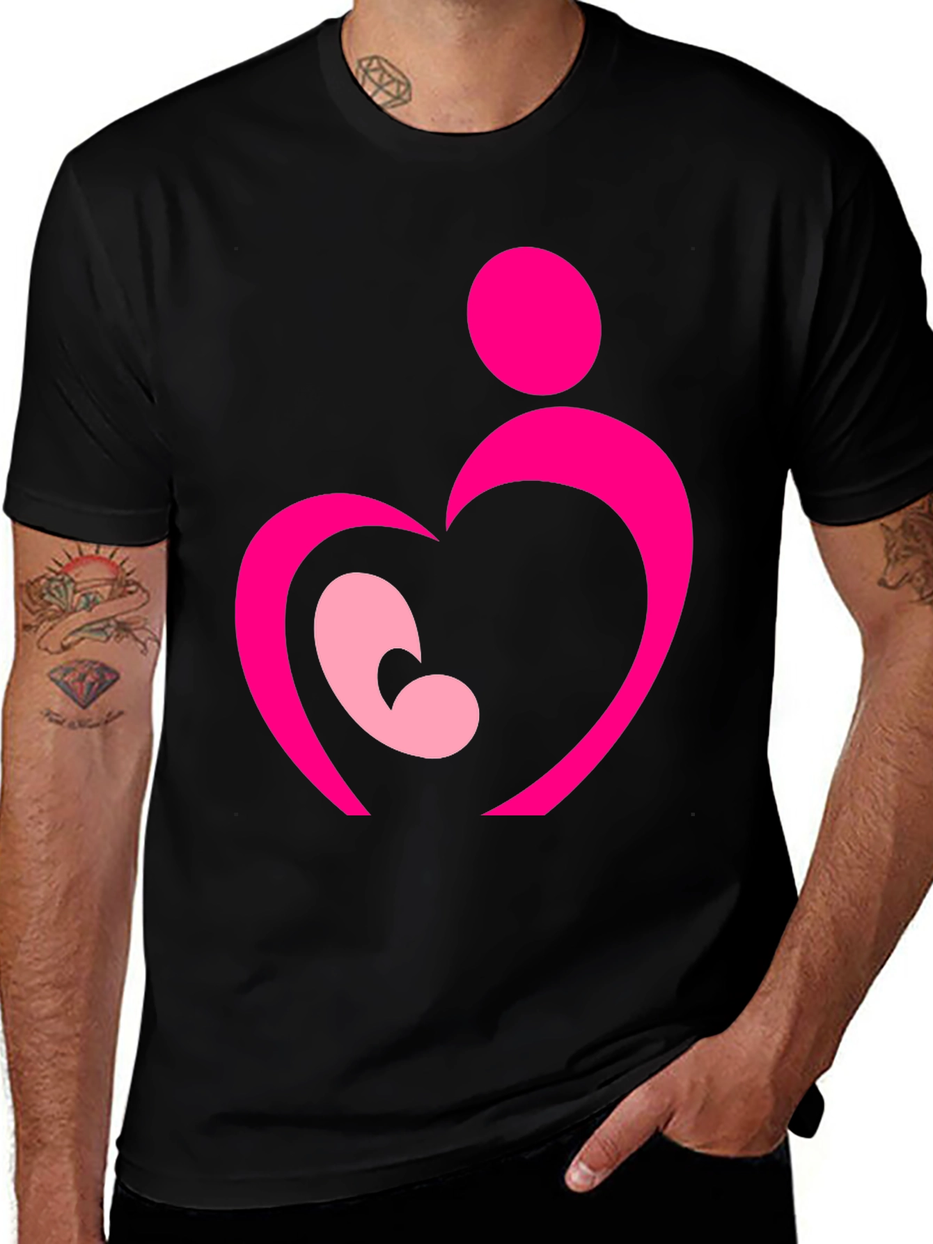 Mother & Child Heart Graphic Tee