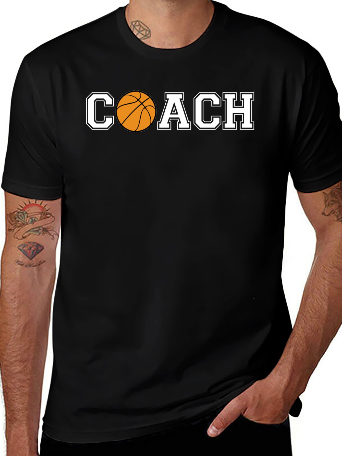 Coach Basketball Graphic T-Shirt