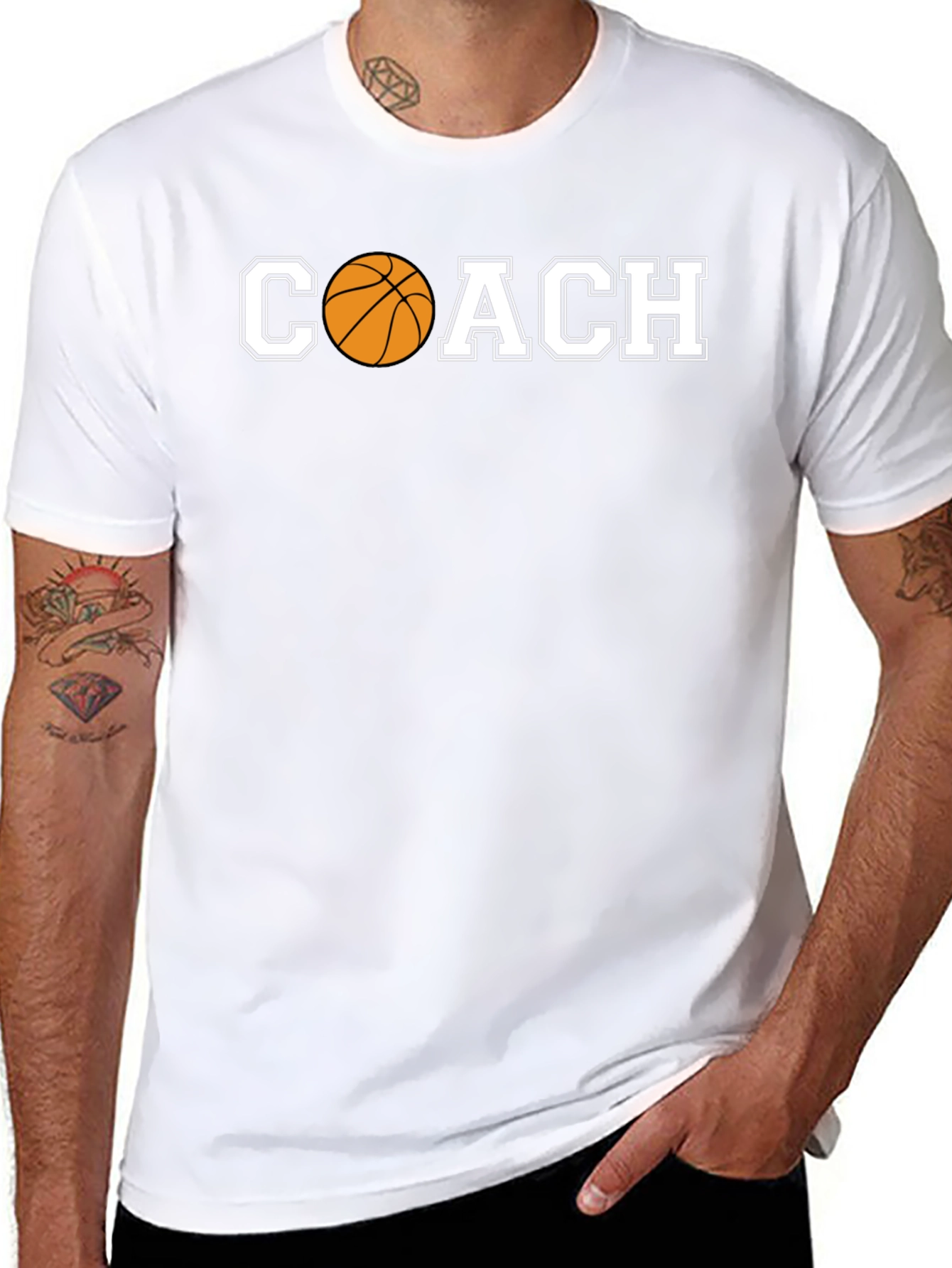 Coach Basketball Graphic T-Shirt