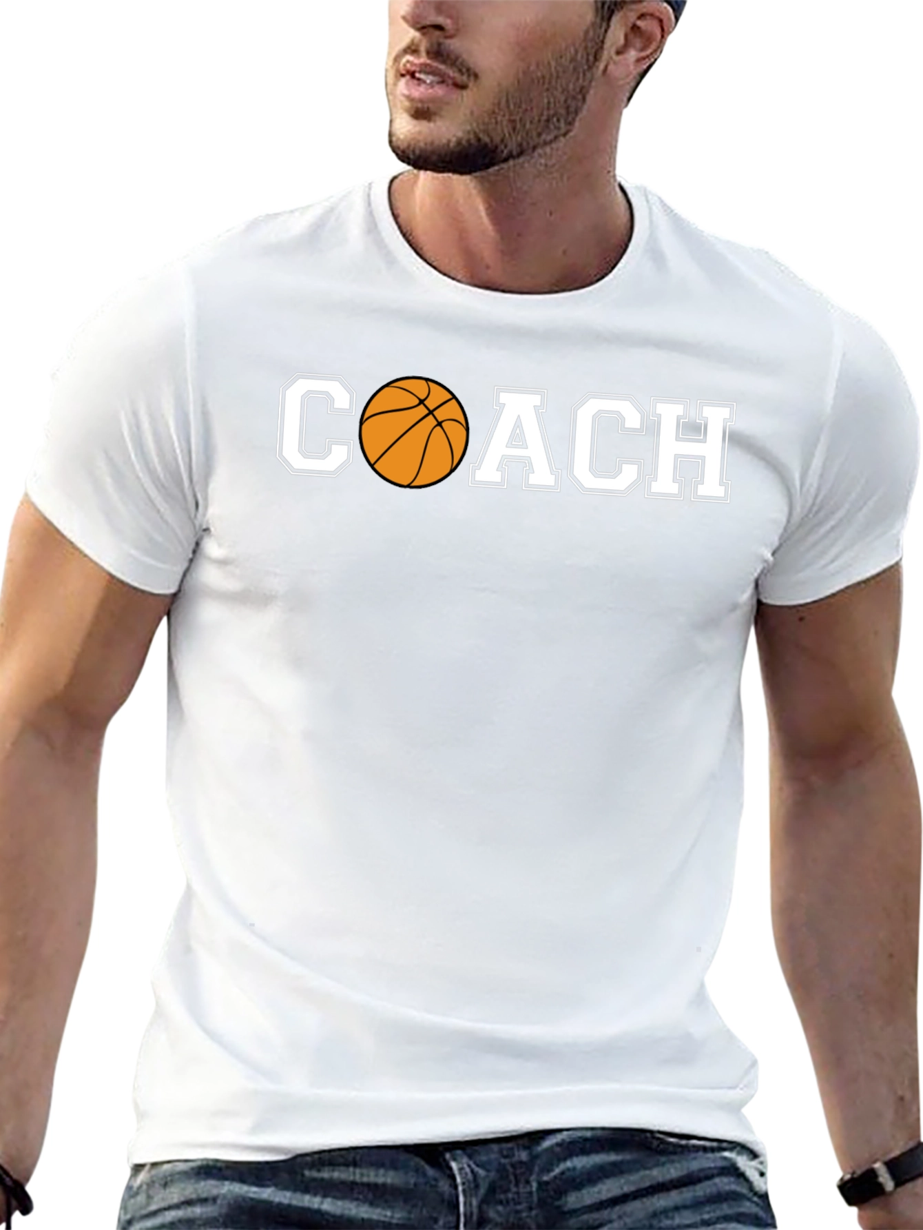 Coach Basketball Graphic T-Shirt