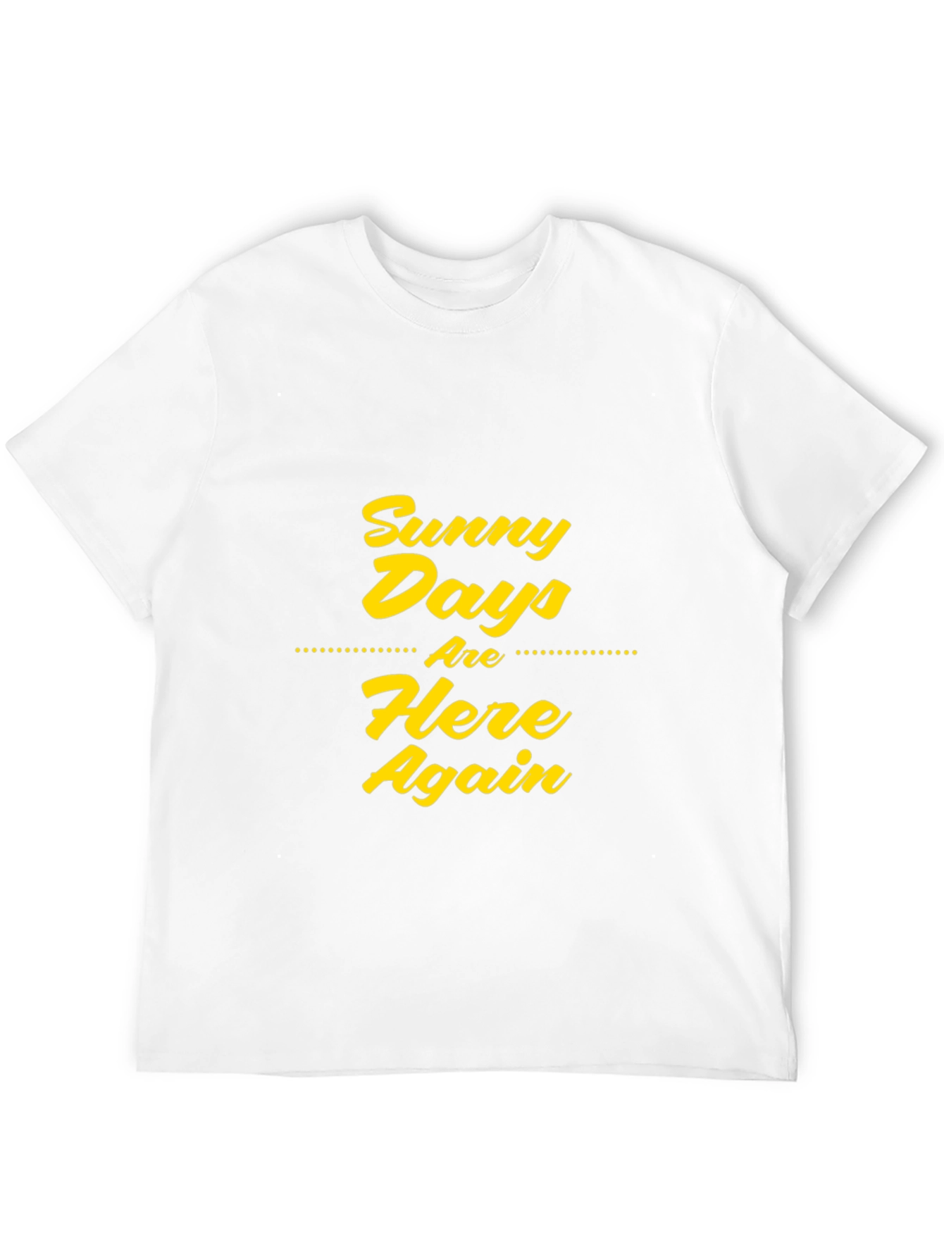 Sunny Days T-Shirt - Black Graphic Print